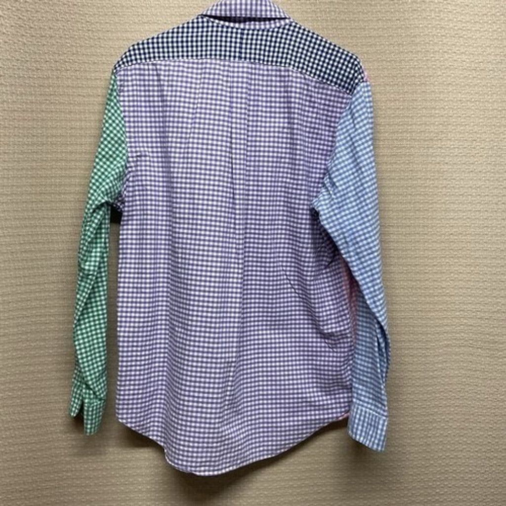 Ralph Lauren Ralph Lauren Colorful Patchwork Fun Flesh Shirt Men Size L Size US L / EU 52-54 / 3 - 10 Thumbnail