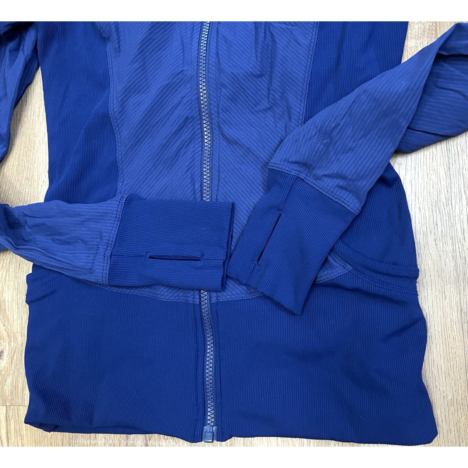 Lululemon Lululemon Blue Reversible Hooded Jacket Dance Studio 6 Ruched Size M / US 6-8 / IT 42-44 - 3 Thumbnail