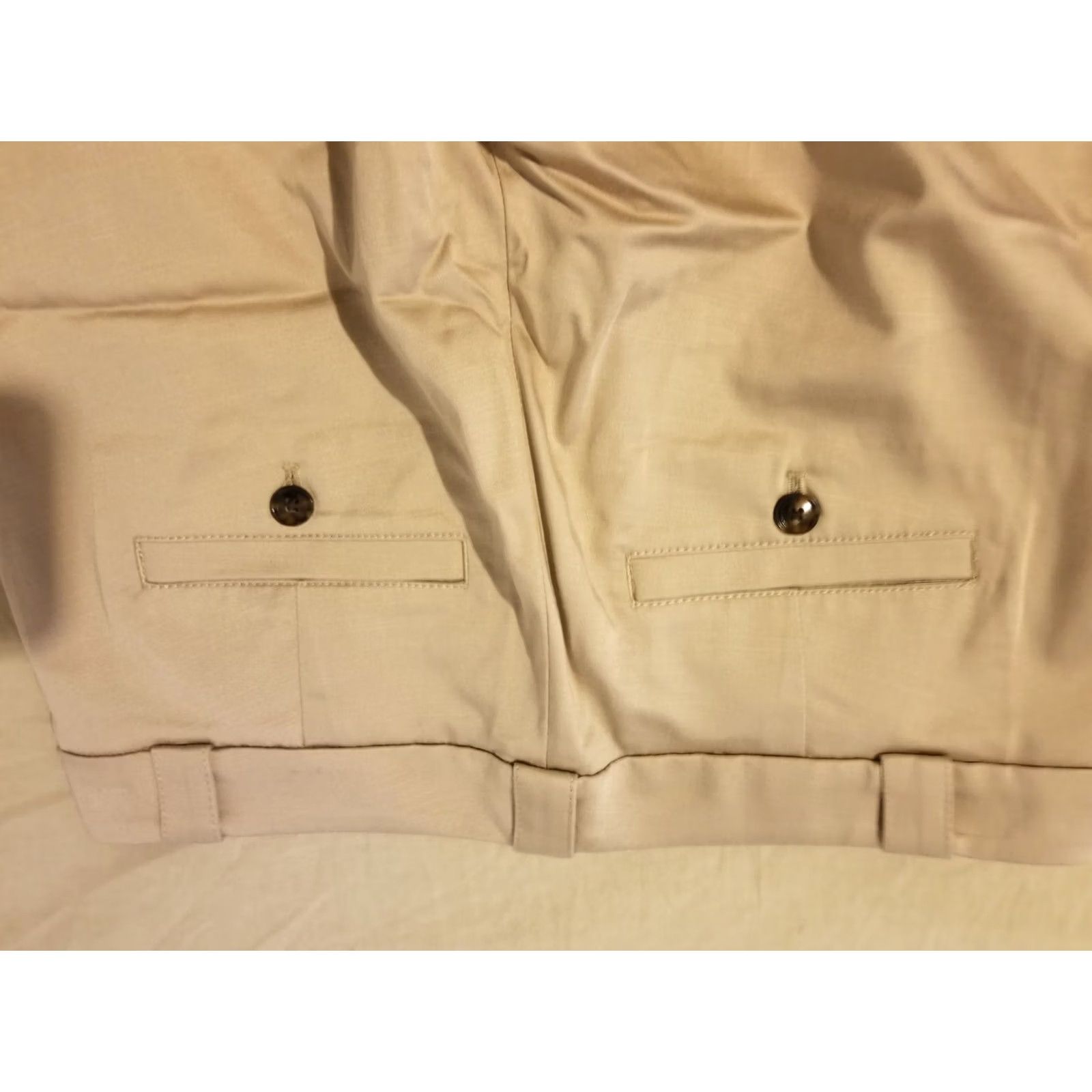Banana Republic Womens Banana Republic Dress Pants 4 Khaki Beige Slack Trouser Slacks Pants Dress Beige Womens 4 Banana Republic Size 27" / US 4 / IT 40 - 2 Thumbnail