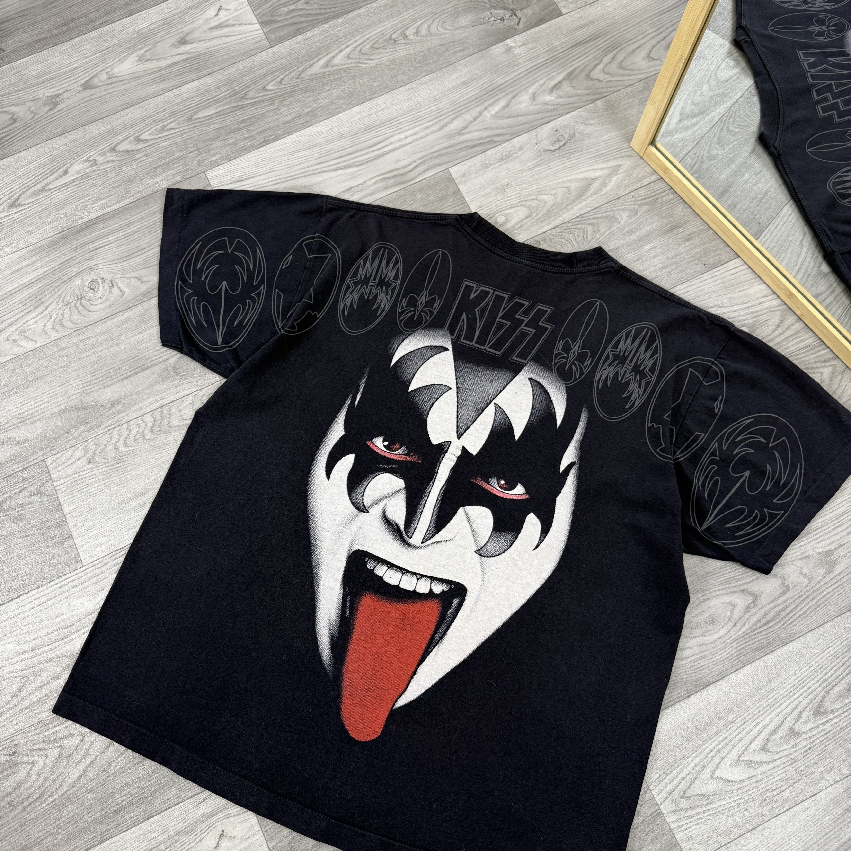 KISS Vintage KISS 90s Graphic Black Tee Shirt XL Size US XL / EU 56 / 4 - 8 Thumbnail