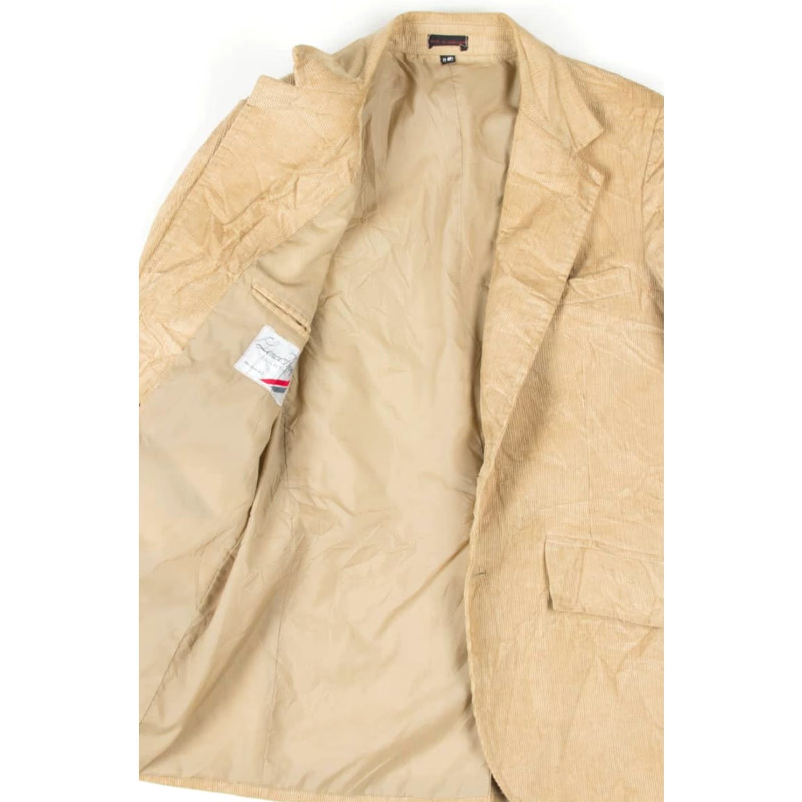 Vintage VINTAGE Lenox Royal Tan Corduroy Double Button Blazer Medium R 40 Mens Blazer/Corduroy Tan 20x30x30 1954 Ragstock Vintage Blazer Size 40R - 2 Thumbnail