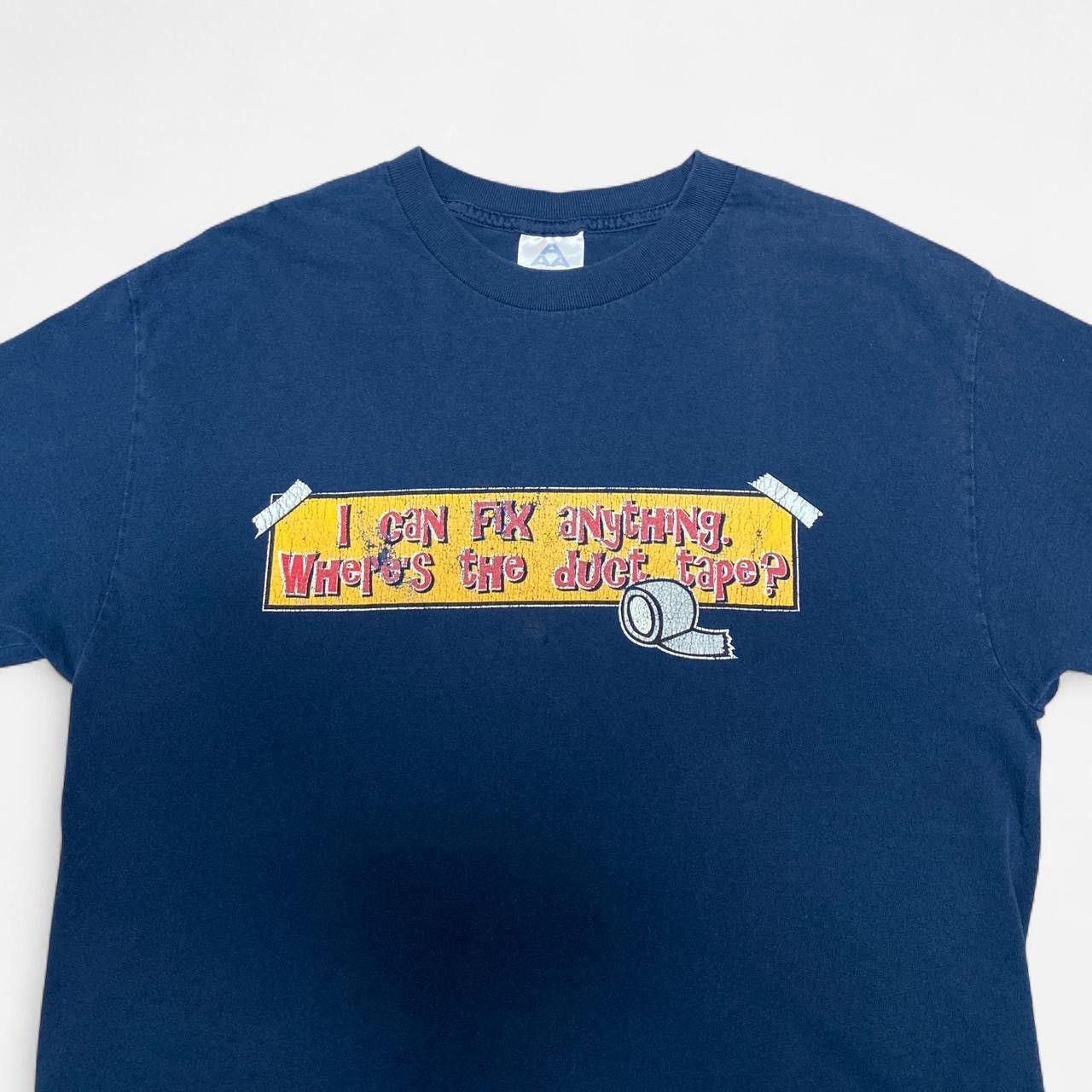 AAA Vintage I can fix anything where’s the duck tape? navy tee Size US L / EU 52-54 / 3 - 1 Thumbnail