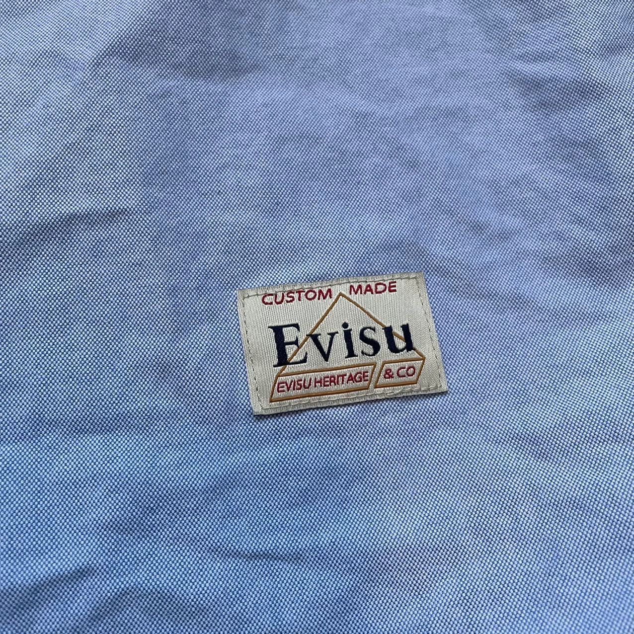 Evisu EVISU 7-8 Home Flower Blue XL 99 New LS Shirt Size US XL / EU 56 / 4 - 4 Thumbnail