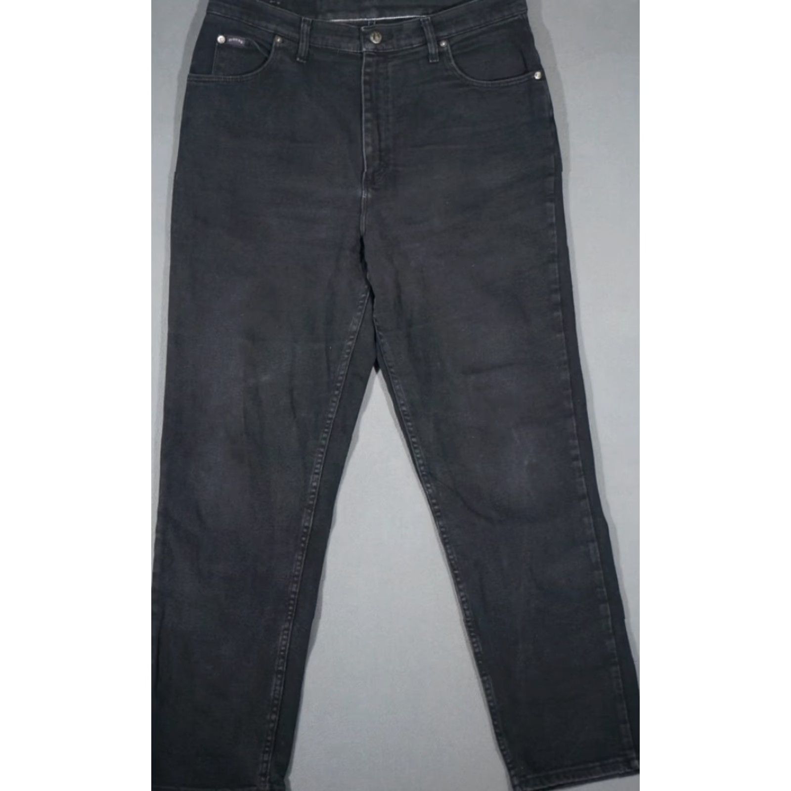 Lee VINTAGE LEE RIDERS STRAIGHT LEG JEANS Women sz16 Medium Black Size 38" / US 16 / IT 52 - 2 Thumbnail