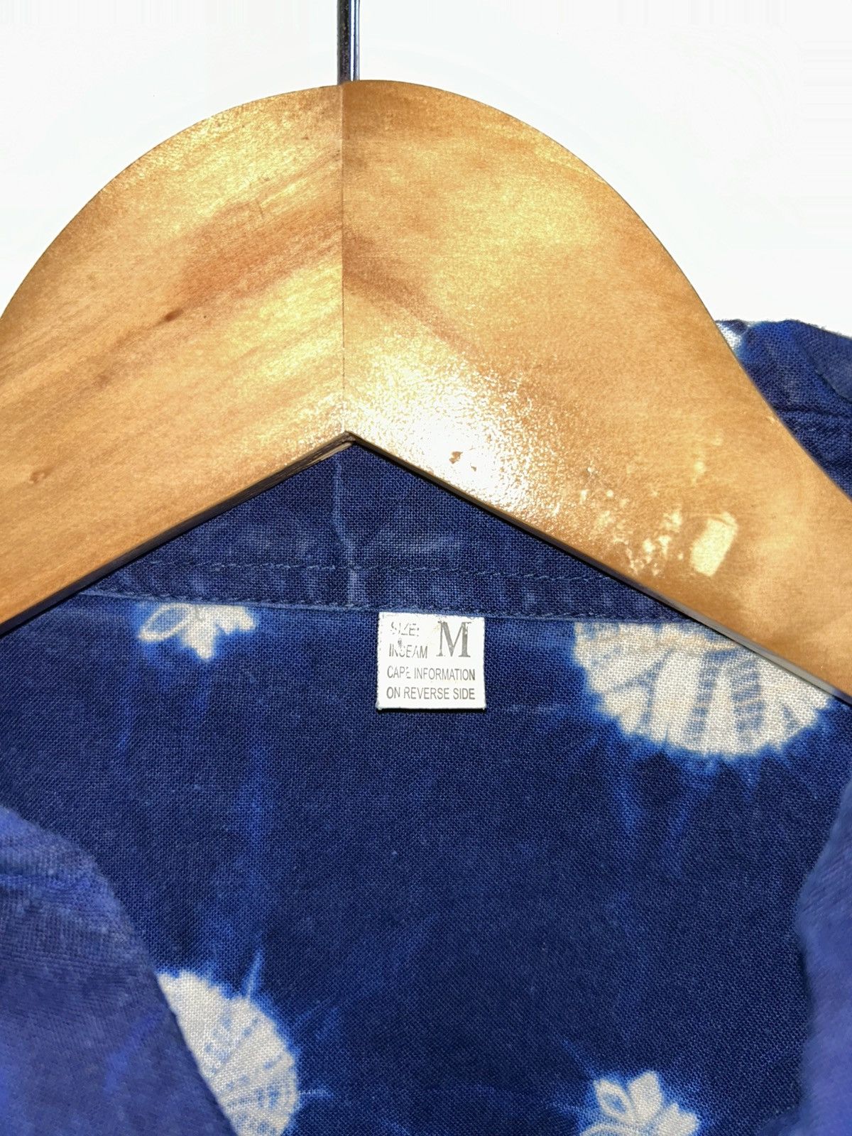 Indigo Japanese Brand Hubao Shibori Indigo Tie Dye Shirt Size US M / EU 48-50 / 2 - 10 Thumbnail