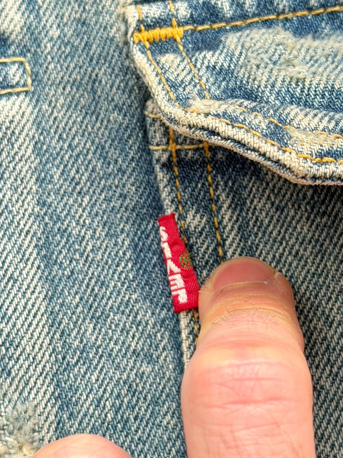 Kenzo × Levi's Kenzo Type II 2 Distressed Destroyed Denim Jacket Size US M / EU 48-50 / 2 - 9 Thumbnail