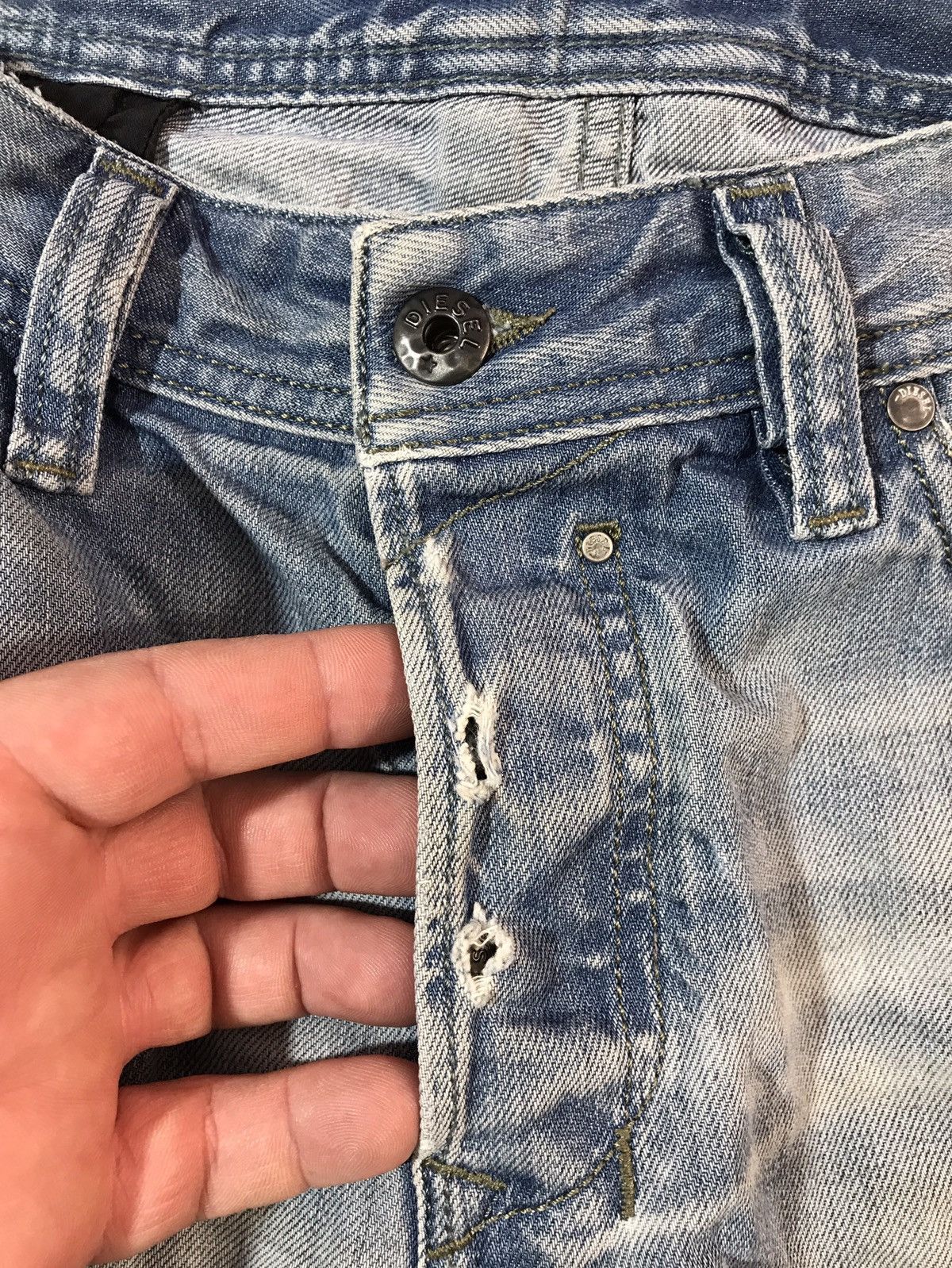 Diesel × Vintage Vintage Diesel Distressed denim pants Jeans Size US 31 - 8 Thumbnail