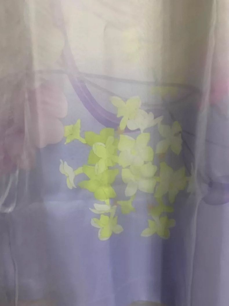 Dries Van Noten Dries Van Noten size:40 White and purple silk printed dres Size M / US 6-8 / IT 42-44 - 2 Thumbnail