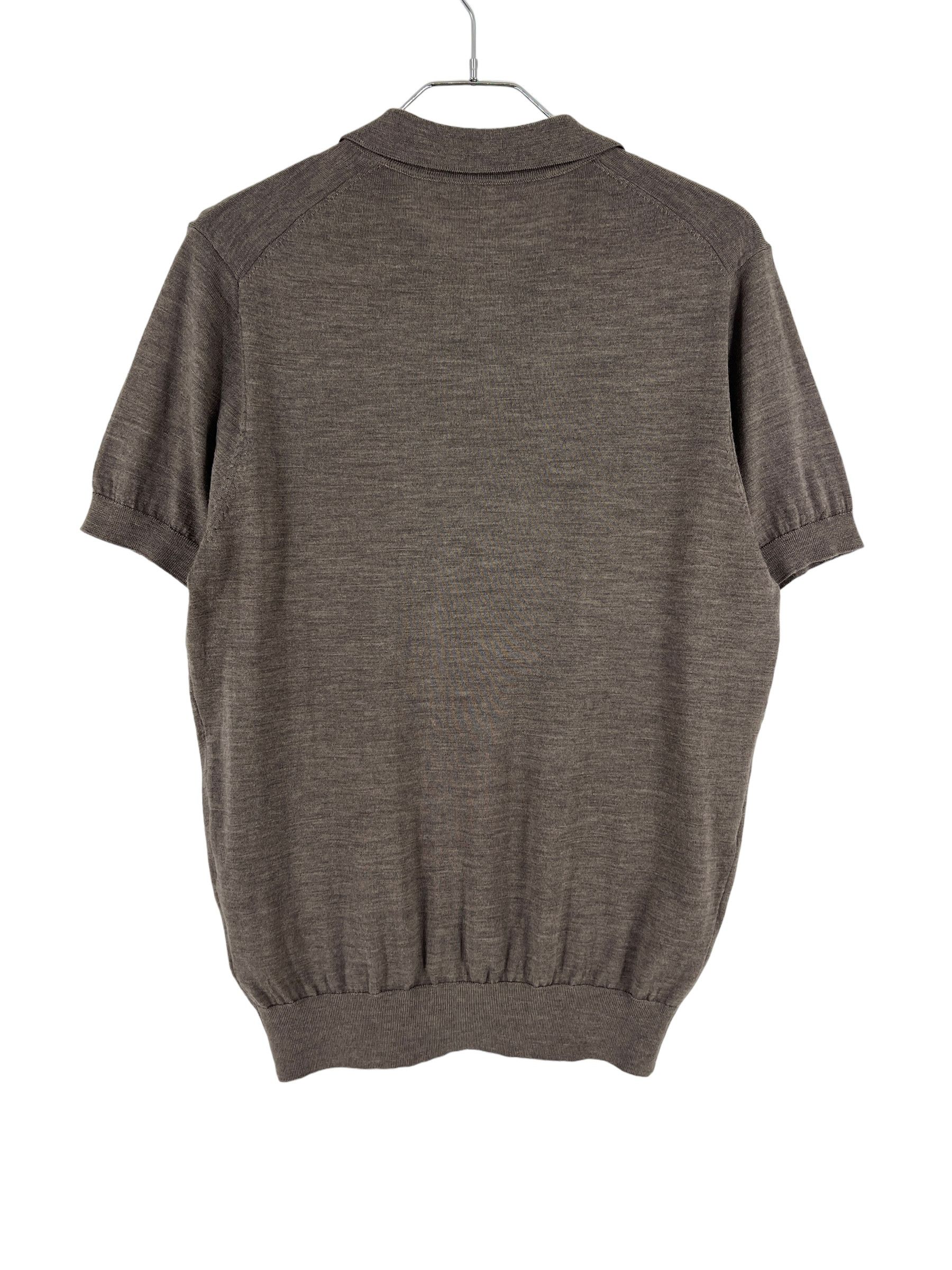 Suitsupply Merino Wool Johnny Collar Short Sleeve Polo Sweater Size XS Size US XS / EU 42 / 0 - 2 Thumbnail