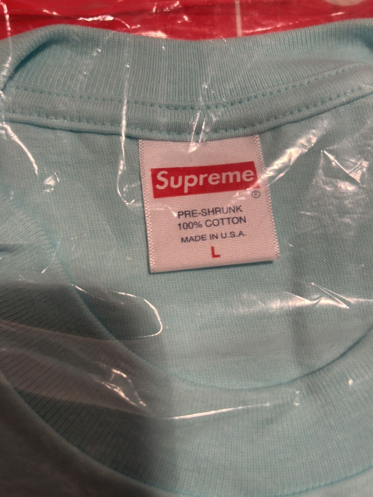 Supreme SUPREME Est. 1994 Tee Turquoise FW21 new size Large Size US L / EU 52-54 / 3 - 3 Thumbnail