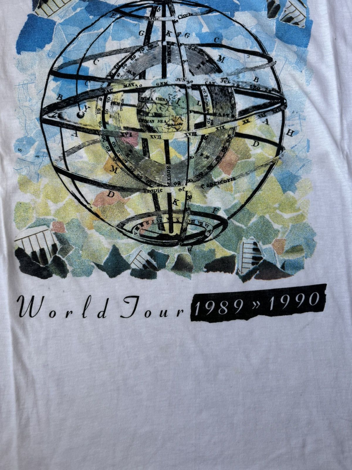 Band Tees × Vintage Vintage Elton John 1989-1990 World Tour T-Shirt White Size US XL / EU 56 / 4 - 3 Thumbnail