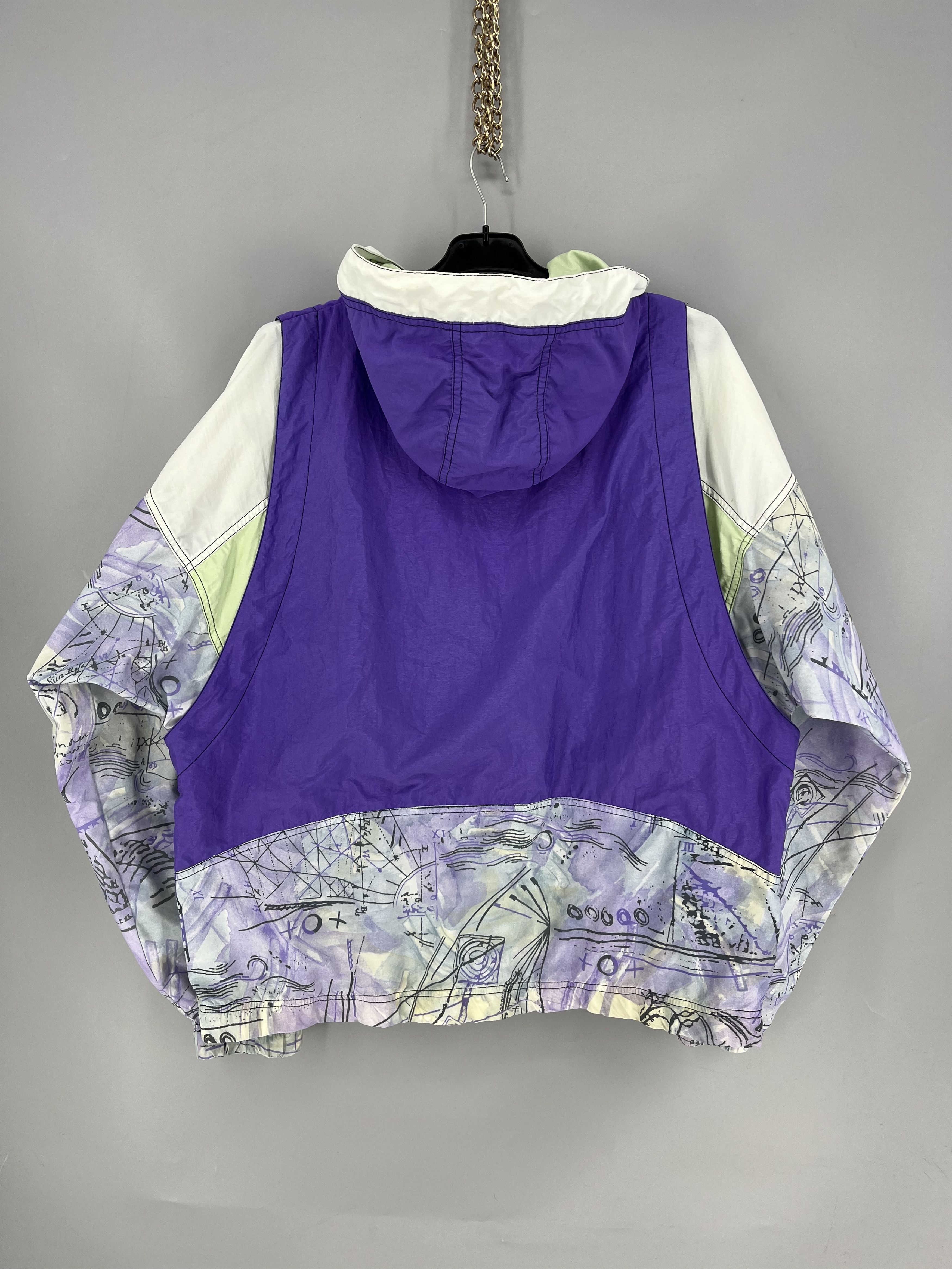 Reebok Vintage 90s Reebok Windbreaker Jacket Mens XL Purple Size US M / EU 48-50 / 2 - 17 Thumbnail