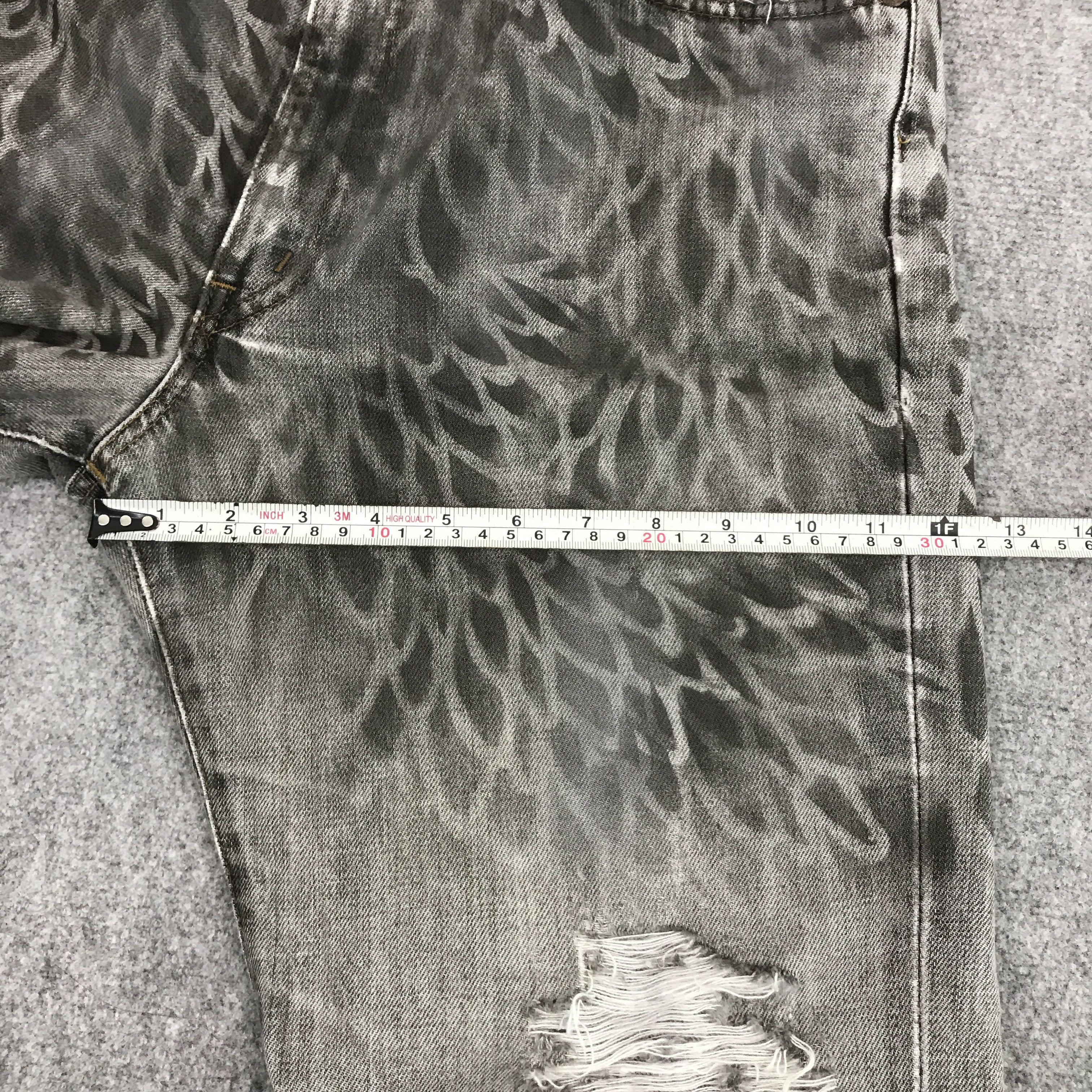 Edwin × Japanese Brand DISTRESSED EDWIN PUNK BLACK FADED DENIM PANTS Size US 32 / EU 48 - 5 Thumbnail