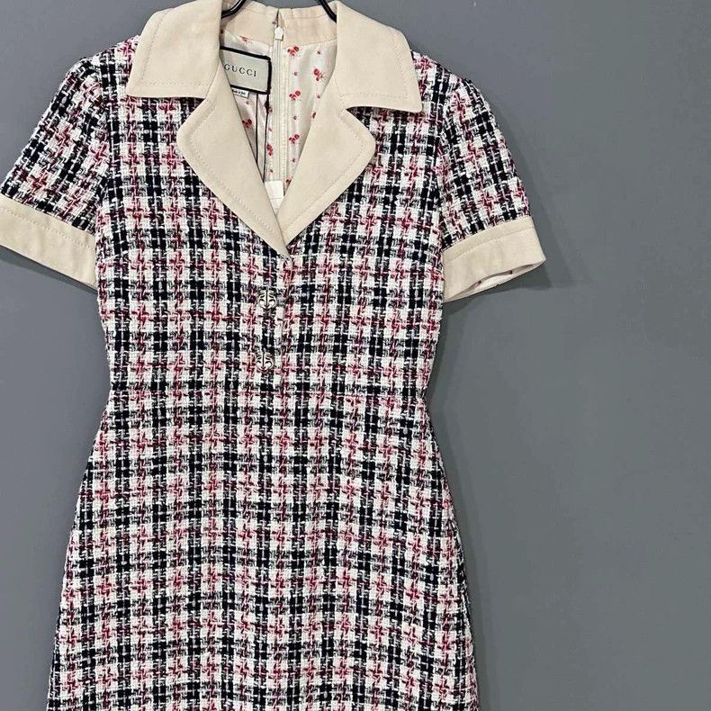 Gucci Gucci Plaid woven dress 2505-Nextarrow Size M / US 6-8 / IT 42-44 - 2 Thumbnail