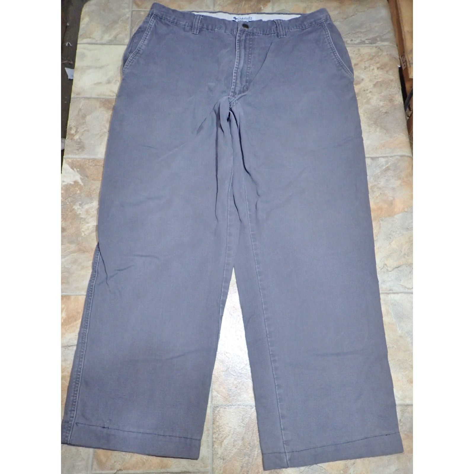 CLOT VINTAGE Columbia Mens Pants 36 Gray Cotton Canvas Straight Leg Work Hiking Casual 90s Mens Size US 36 / EU 52 - 5 Thumbnail
