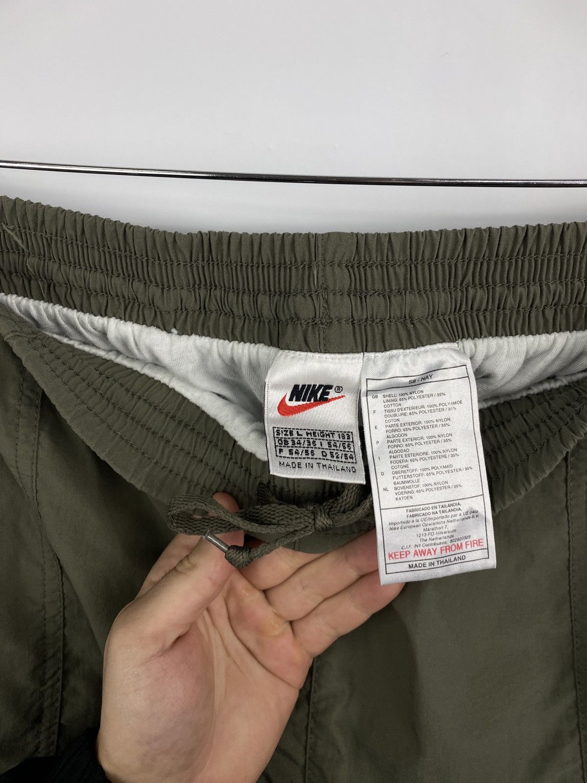 Nike 🇺🇸 Vintage 90s Nike Nylon Shorts Rare Retro Hype Y2K Size US 34 / EU 50 - 5 Thumbnail
