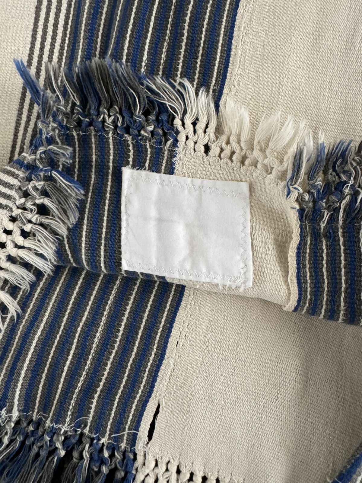 Bode BODE Early Collection 01423 Stripe Shirt Cotton Fringe L/XL Size US L / EU 52-54 / 3 - 24 Thumbnail