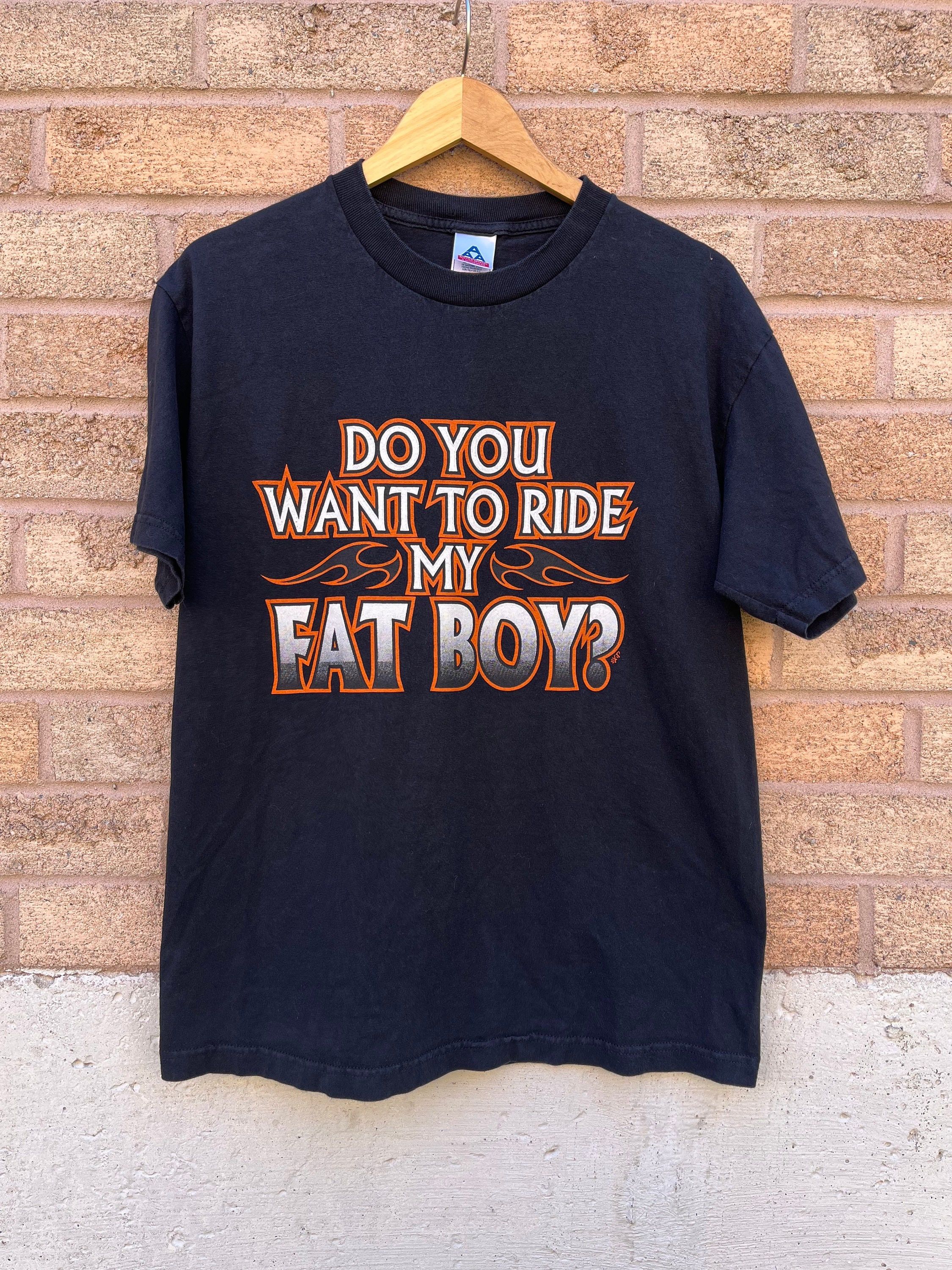 Vintage Vintage Fat Boy Motorcycle Parody Tshirt Size US L / EU 52-54 / 3 - 1 Thumbnail