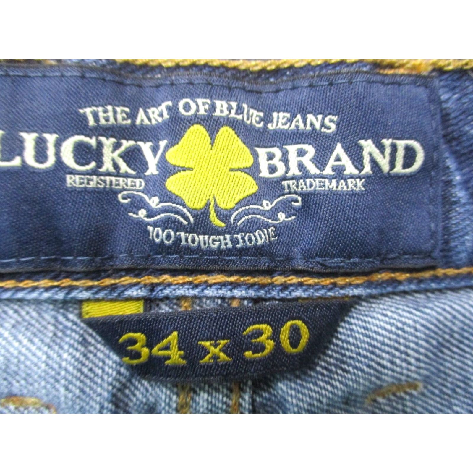Lucky Brand Lucky Brand Jeans 481 Relaxed Straight 34x27 Blue Denim 5-Pocket Mens Jeans Size US 34 / EU 50 - 7 Thumbnail
