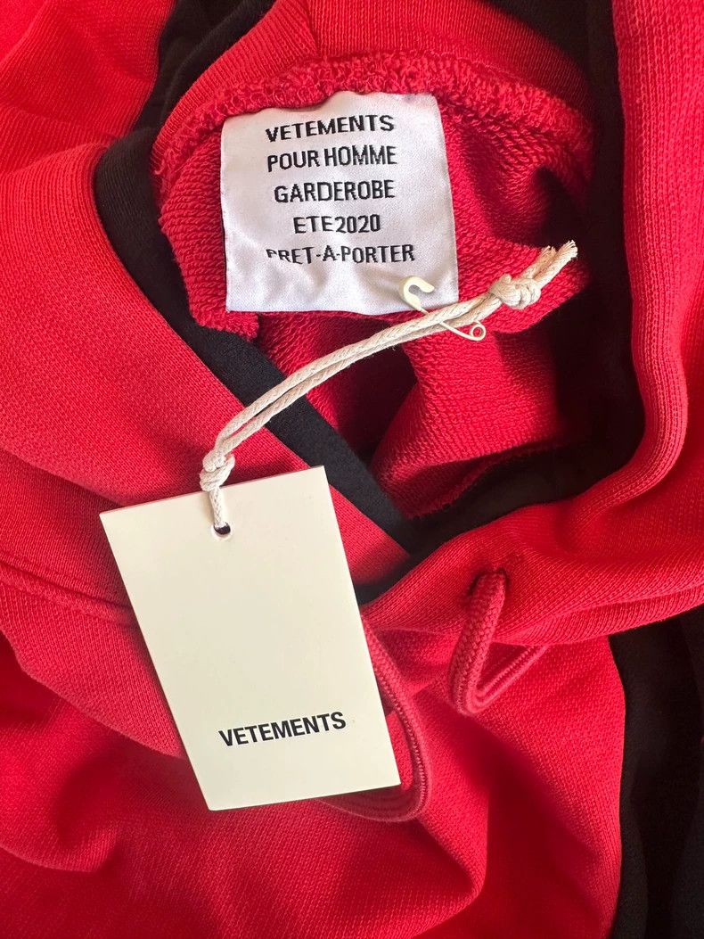 Vetements Vetements Black and Red Thick Balaclava Hoodie Size US M / EU 48-50 / 2 - 7 Thumbnail