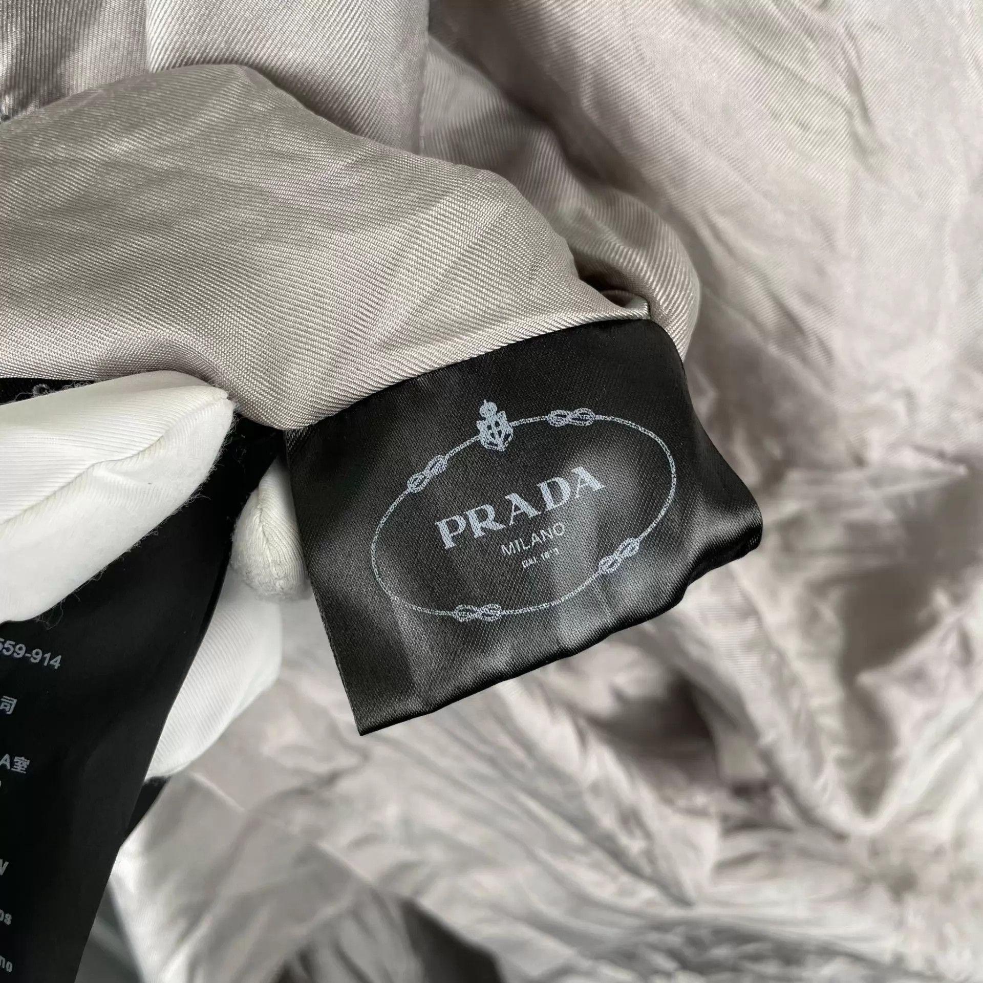 Prada Prada Silk Gray Long Robe Size S / US 4 / IT 40 - 3 Thumbnail