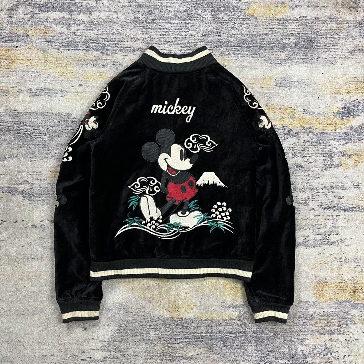 Disney Vintage 90s Disney velvet reversible souvenir sukajan jacket Size M / US 6-8 / IT 42-44 - 3 Thumbnail