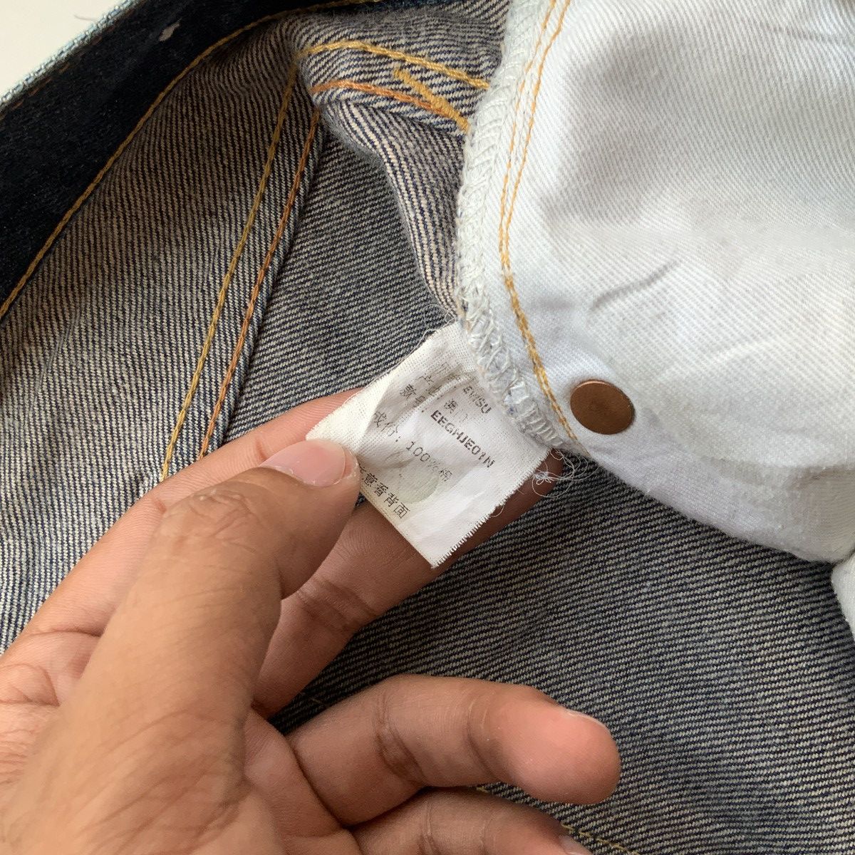 Evisu × Japanese Brand EVISU BRUSHSTROKES DAICOCK SELVEDGE JEANS Size US 30 / EU 46 - 9 Thumbnail