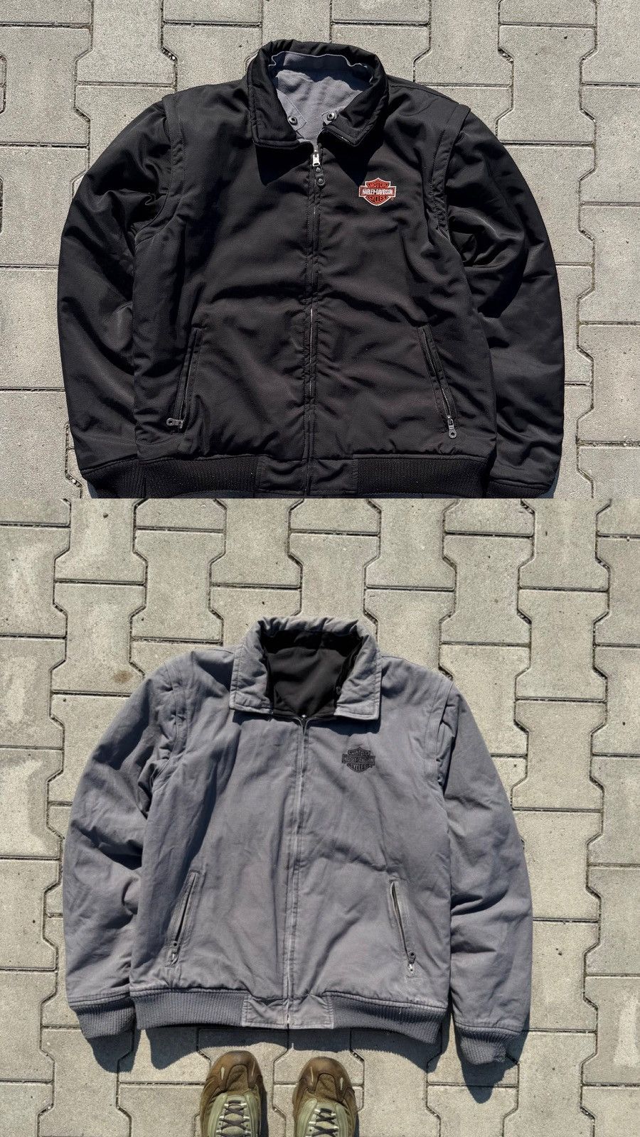 Harley Davidson Harley Davidson Rare Revisable Jacket 3 in 1 Streetwear Hype Size US L / EU 52-54 / 3 - 2 Thumbnail