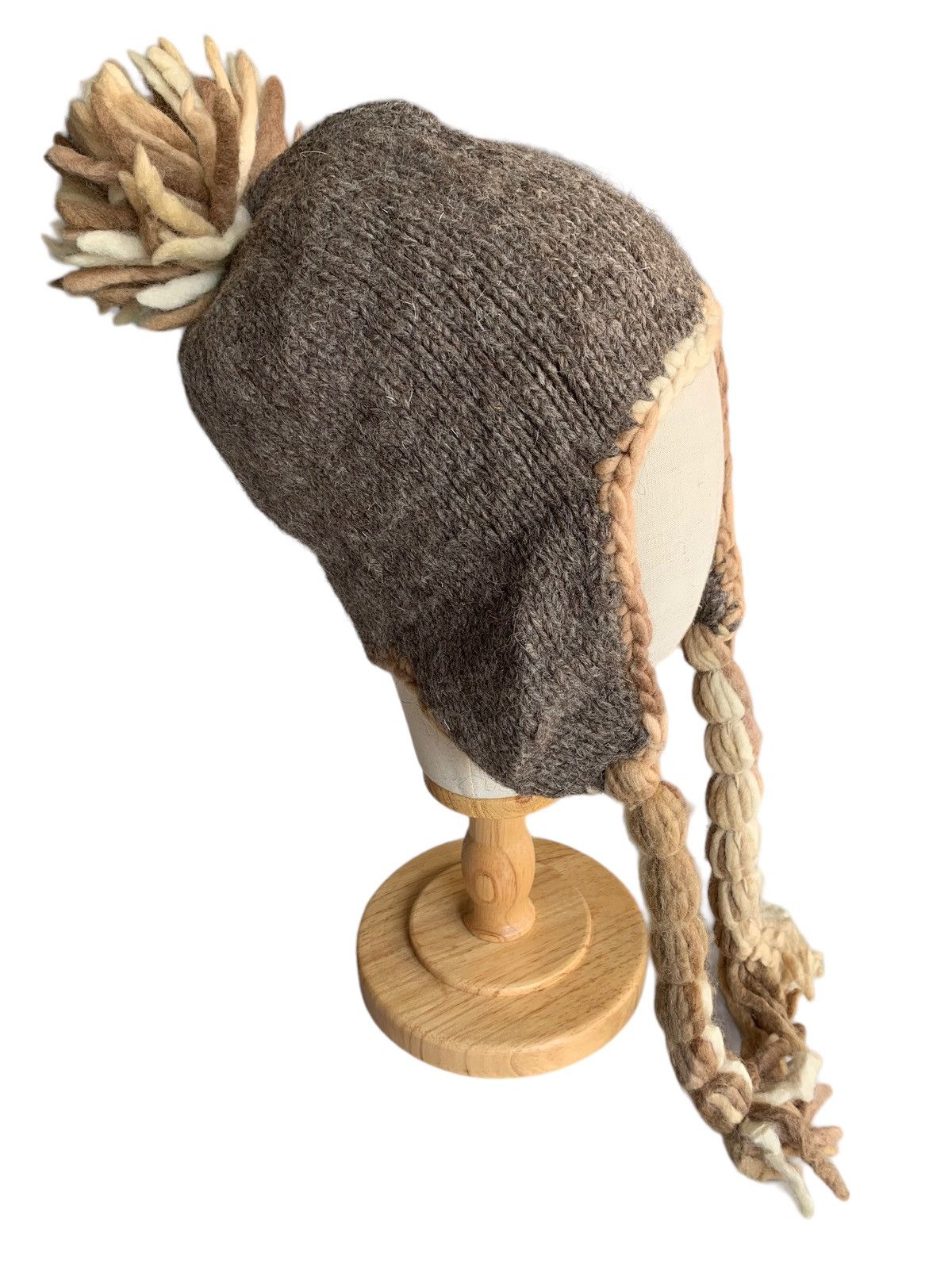 Japanese Brand × Kapital × Vintage Grace Knitted Earflap Wool Beanie Hats Size ONE SIZE - 1 Thumbnail