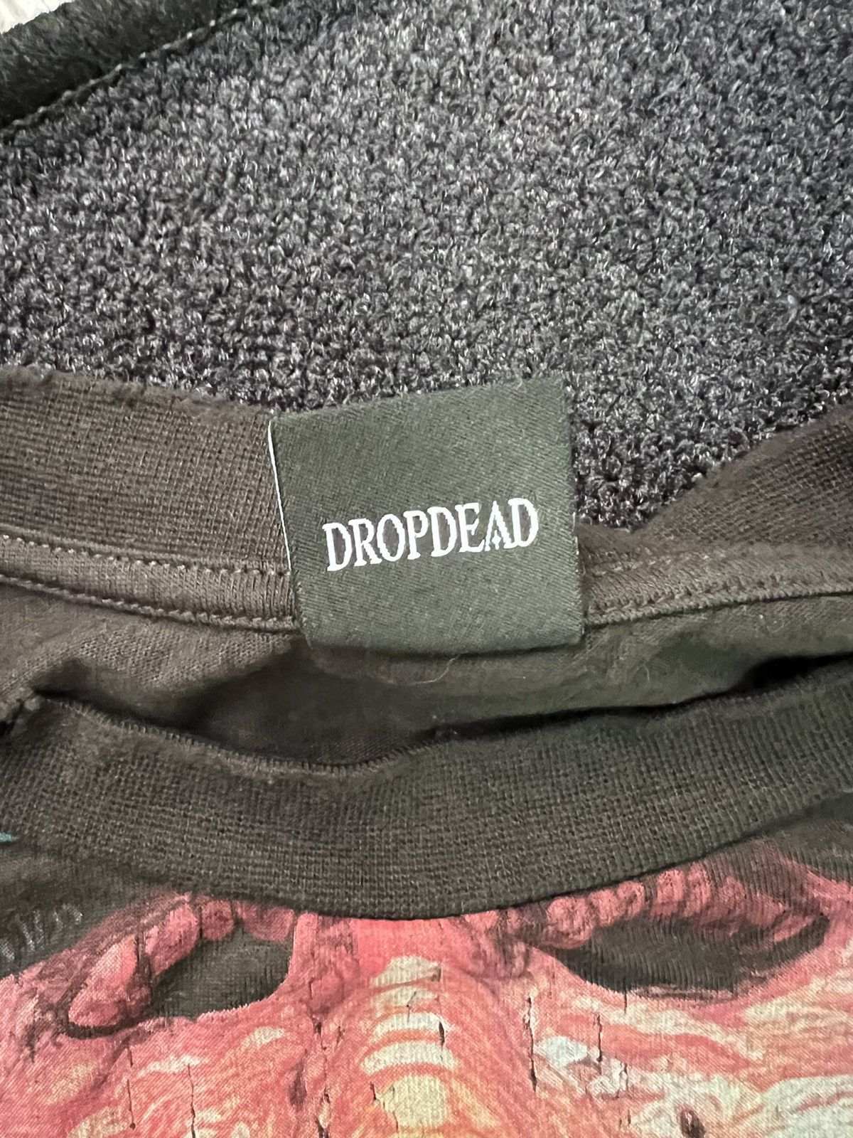 Drop Dead × Drop Dead Clothing Drop Dead art by Oliver Sykes overprinted oversized tee Size US S / EU 44-46 / 1 - 12 Thumbnail