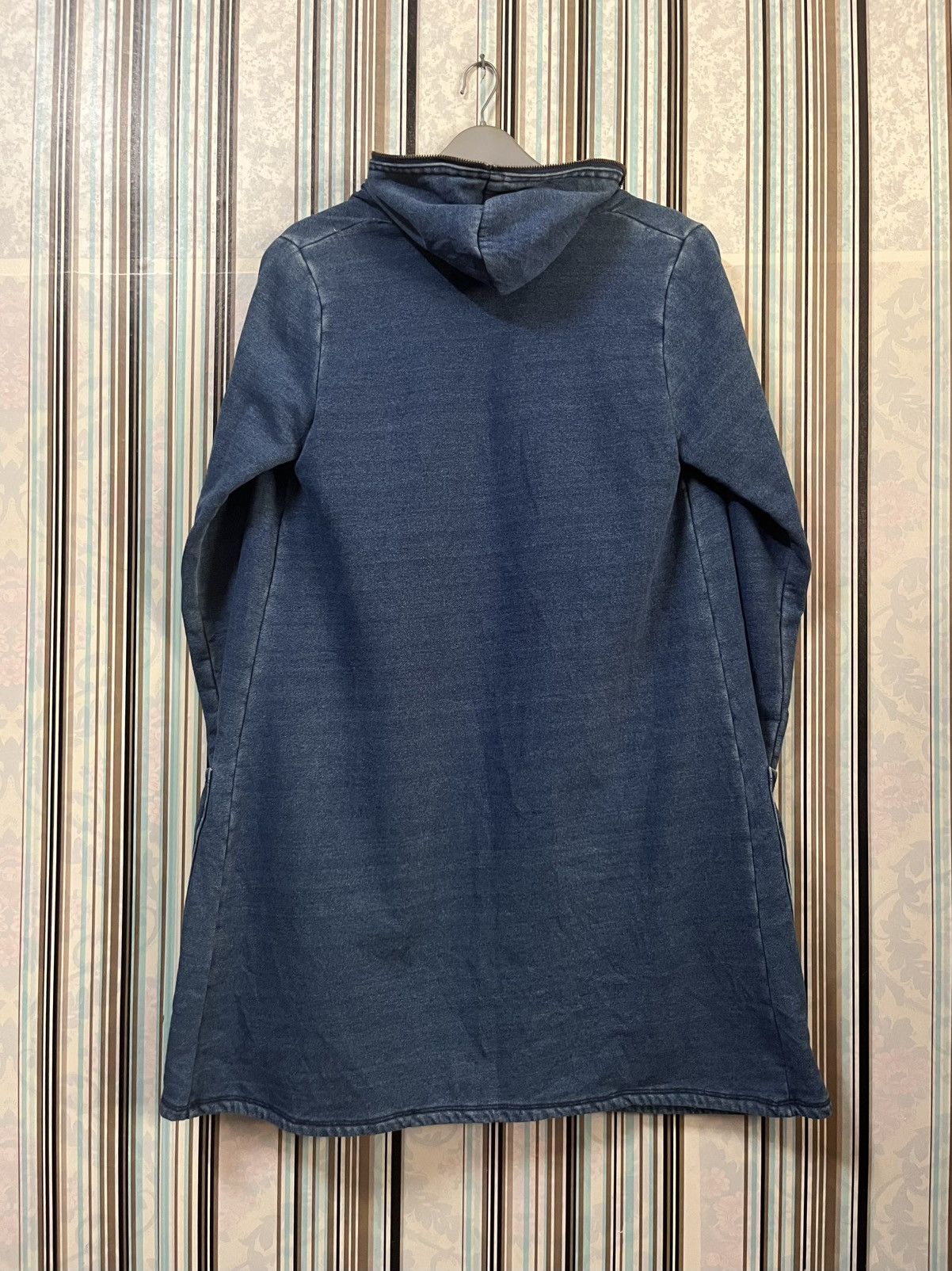 Katharine Hamnett London 1990s full zipped indigo dyed sweats #F4 Size M / US 6-8 / IT 42-44 - 4 Thumbnail