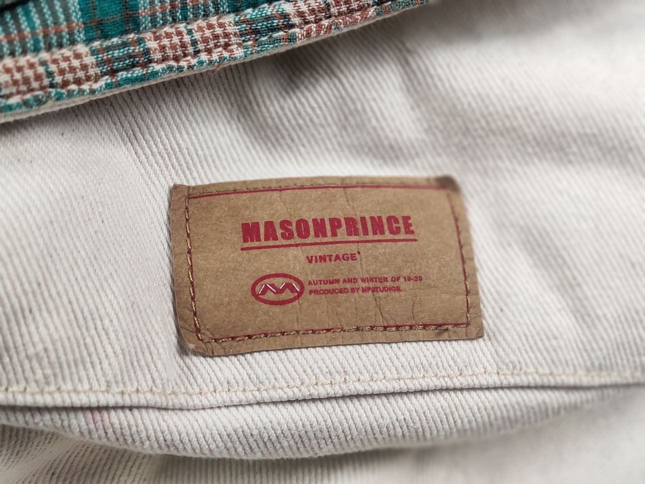If Six Was Nine × Le Grande Bleu (L.G.B.) Masonprince Studios Design Beige Denim Fur Oversized Jacket Size US L / EU 52-54 / 3 - 18 Thumbnail