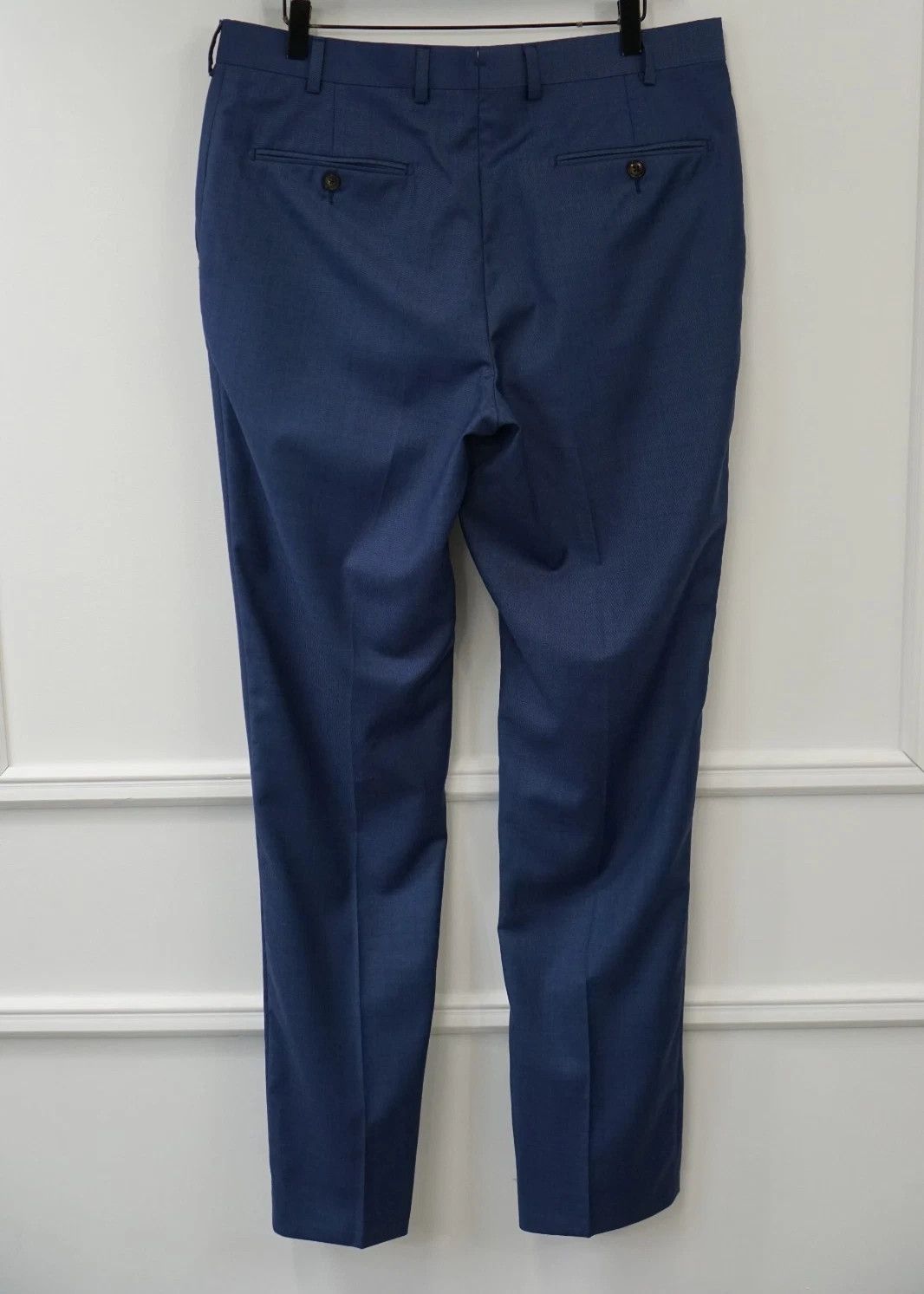 Suitsupply Men Suitsupply Pants Navy Blue Wool Brescia Size UK/US40 Size 40R - 2 Thumbnail