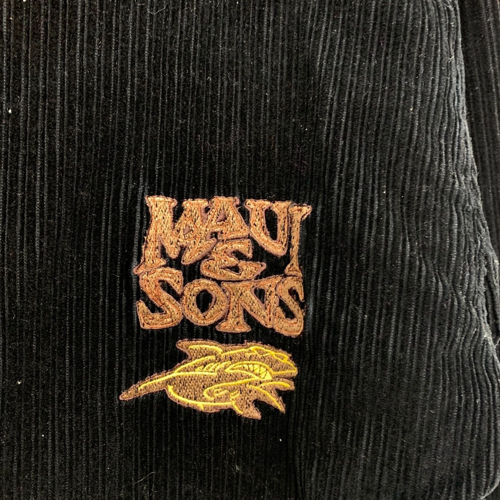 Vintage VINTAGE Maui & Sons Corduroy Jacket Mens M Black 3/4 Sleeve Embroidered Jacket Size US M / EU 48-50 / 2 - 5 Thumbnail