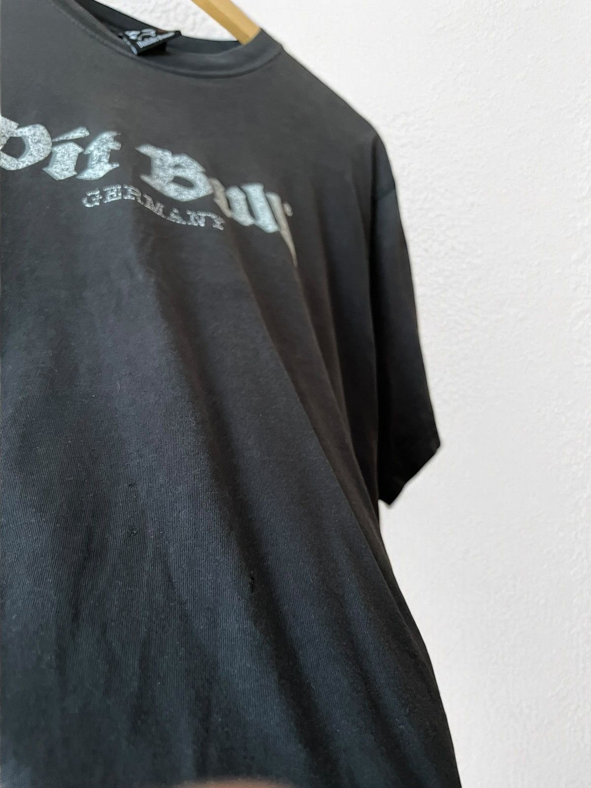 Band Tees × Vintage PIT BULL GERMANY “BRASS KNUCKLES” HOOLIGAN VINTAGE 90s TEE Size US M / EU 48-50 / 2 - 9 Thumbnail