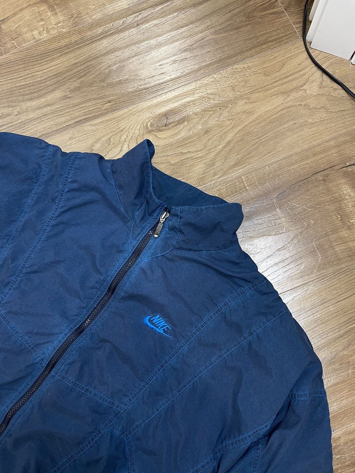 Nike Vintage Nike 90’s Y2K Big Logo Drill Nylon Bomber Jacket Size US M / EU 48-50 / 2 - 5 Thumbnail