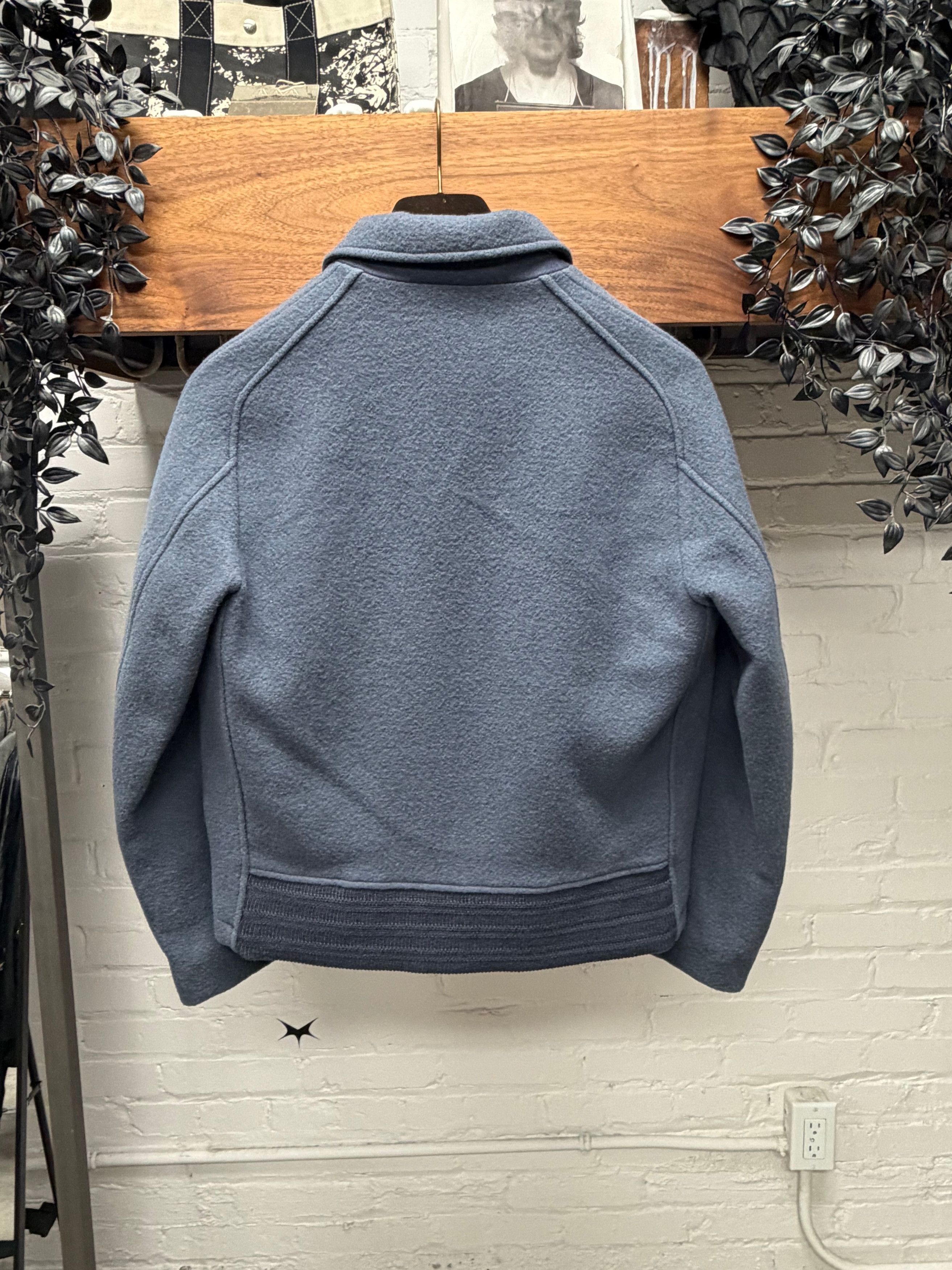 Gucci Gucci by Frida Giannini Light Blue Wool Cropped ‘Workers’ Jacket Size US M / EU 48-50 / 2 - 4 Thumbnail