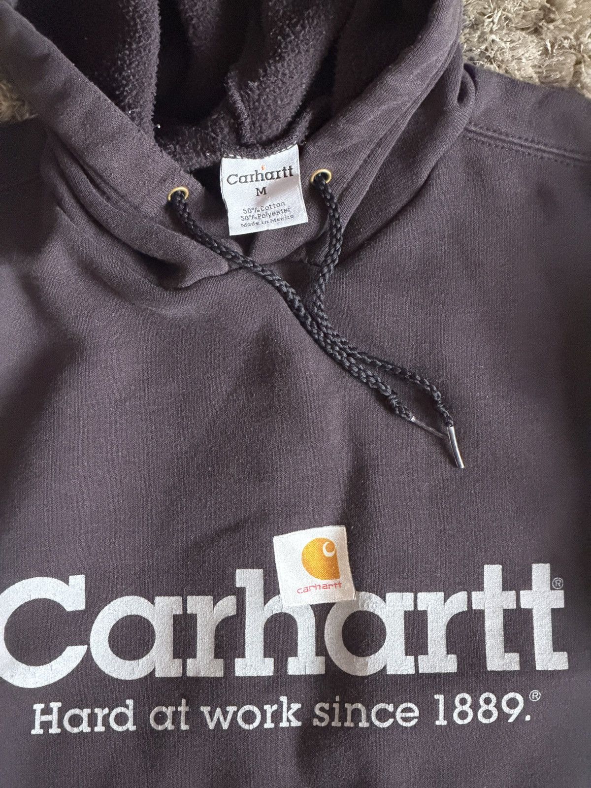 Carhartt Carhartt 2007 WIP Workwear Hoodie Sweatshirt Mens M Black Size US M / EU 48-50 / 2 - 3 Thumbnail