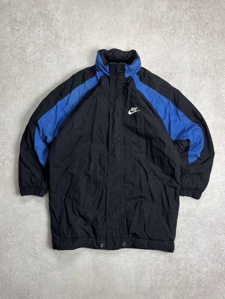Nike Vintage Nike Big Swoosh Long Parka Jacket S Size US S / EU 44-46 / 1 - 2 Thumbnail