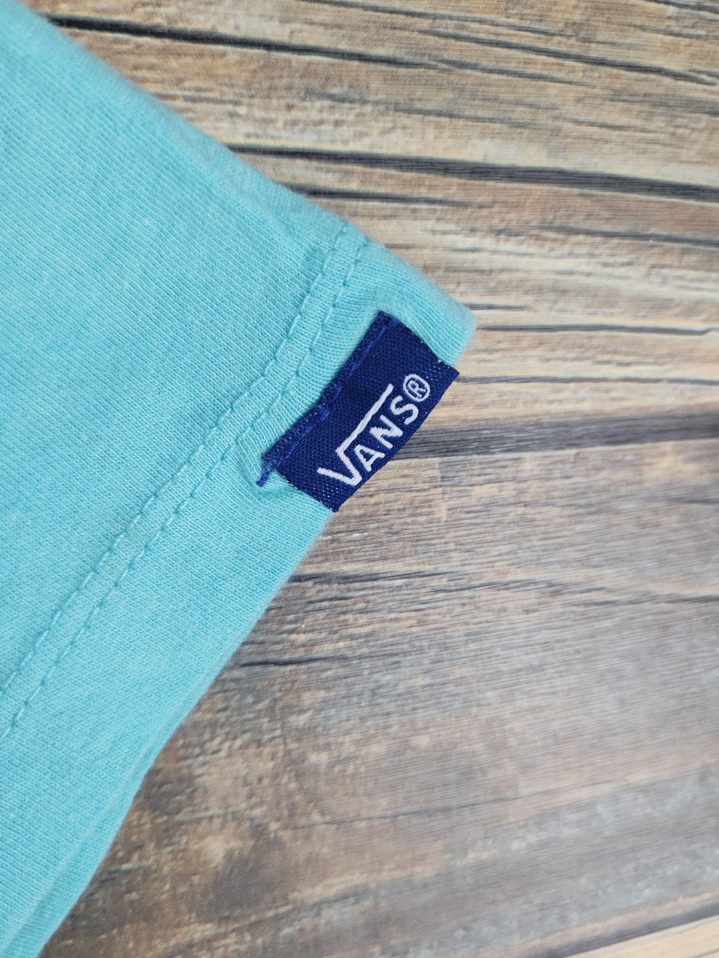 Vans DL Vans Turquoise Short Sleeve T-shirt #2559 Size US M / EU 48-50 / 2 - 7 Thumbnail