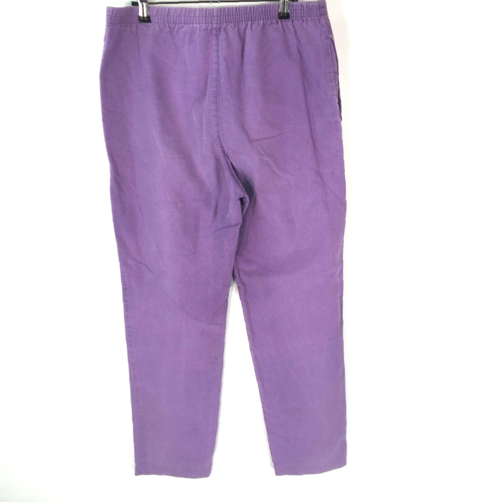 Vintage LA Seat Covers Women's Cargo Pants Regular High Rise Wide-Leg Purple Size M Casual Size 32" / US 10 / IT 46 - 2 Thumbnail
