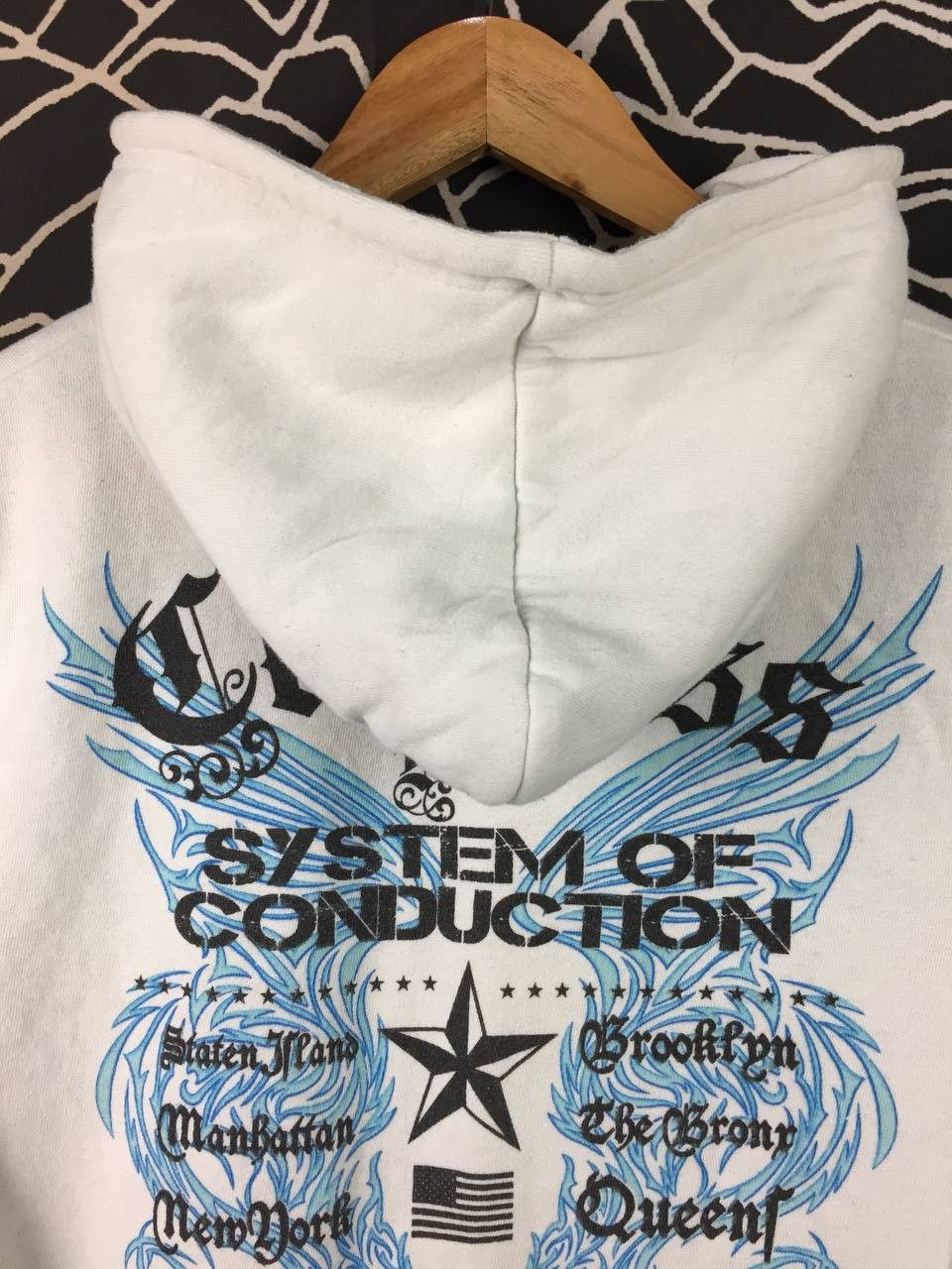 Japanese Brand Rude Garret System of Conduction Gothic Graphic Hoodie Size US M / EU 48-50 / 2 - 8 Thumbnail
