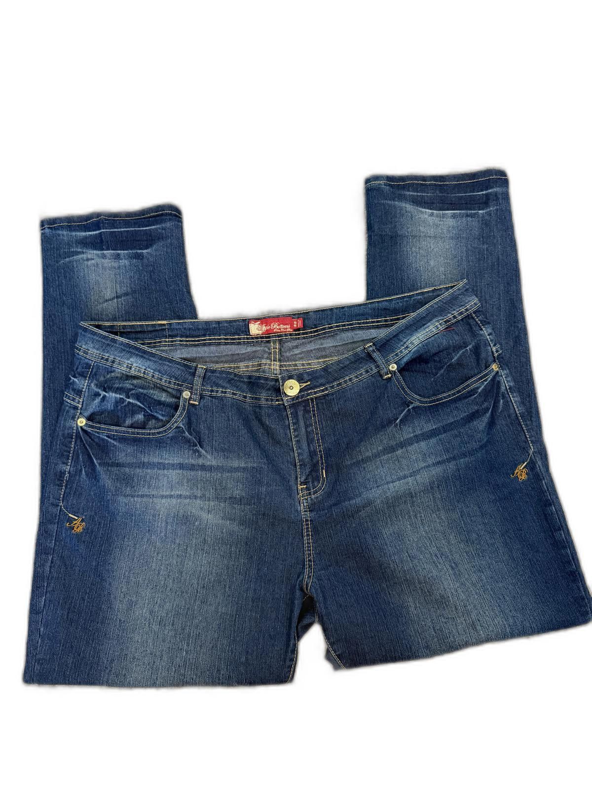 Designer vintage Y2K Apple Bottoms Jeans Size 42" / US 20 - 1 Thumbnail