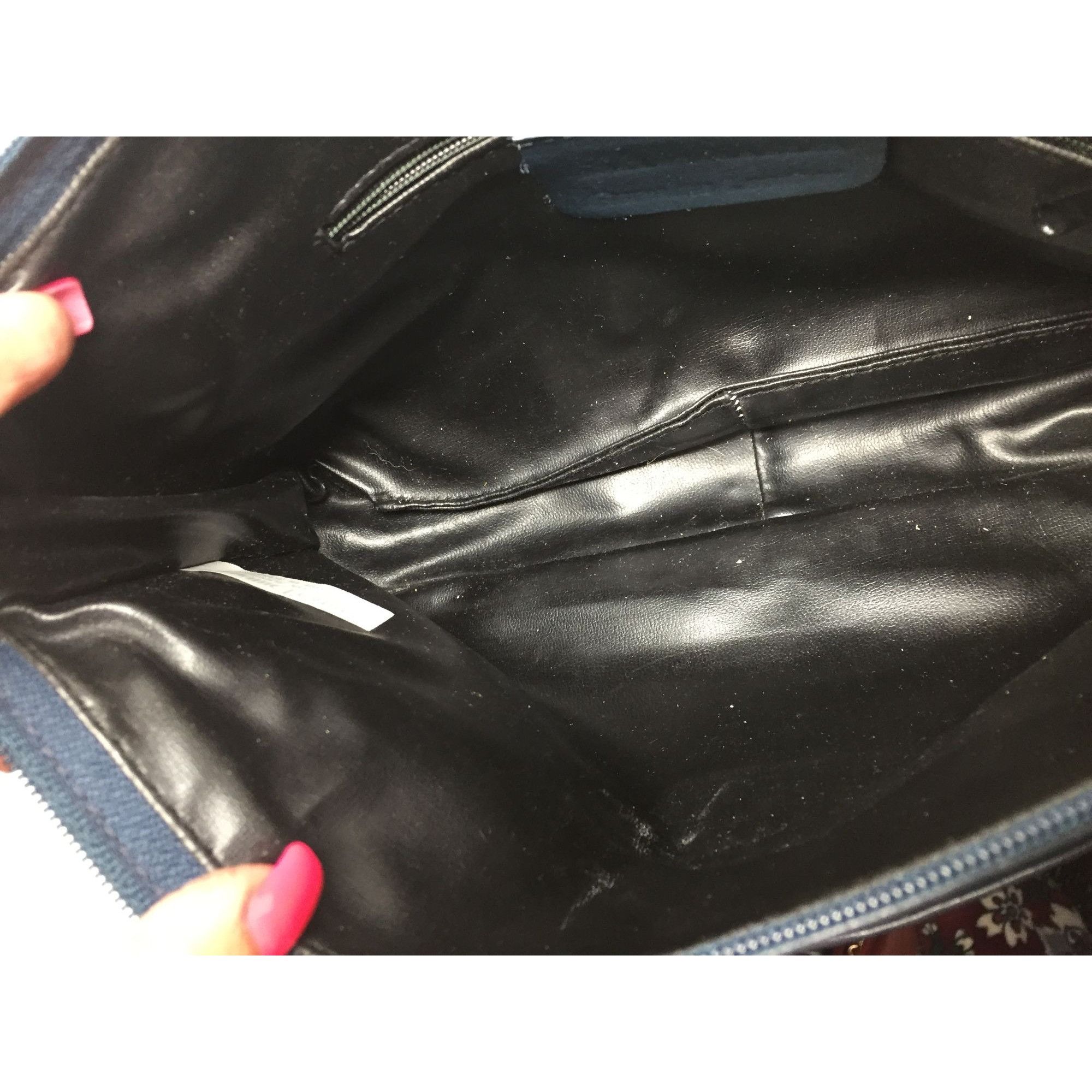 Other SABRINA Women's Navy Blue Leather Purse with Long adjustable Size ONE SIZE - 16 Thumbnail