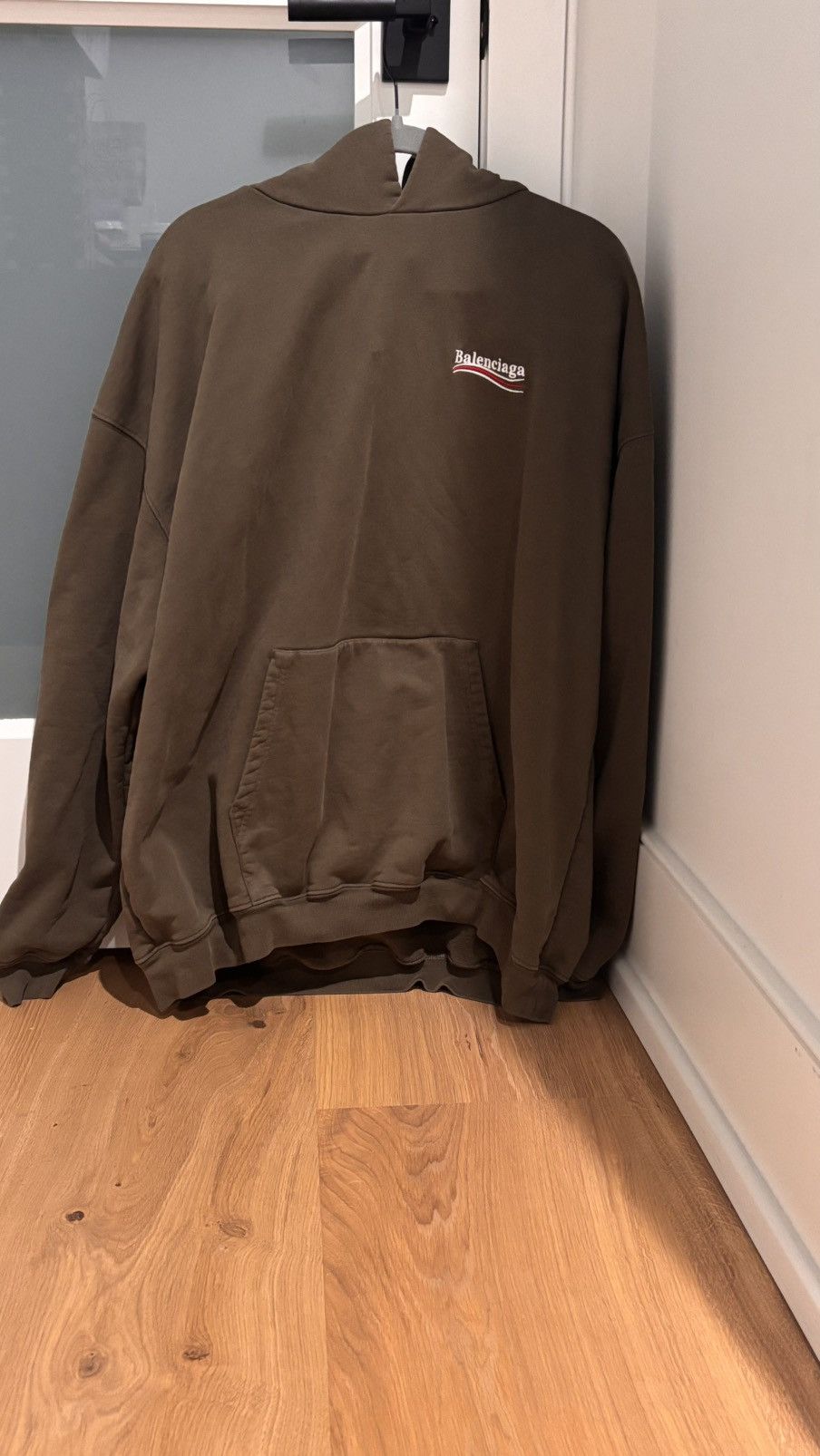 Balenciaga Balenciaga Logo Embroidered Oversized Hoodie Size US M / EU 48-50 / 2 - 4 Thumbnail