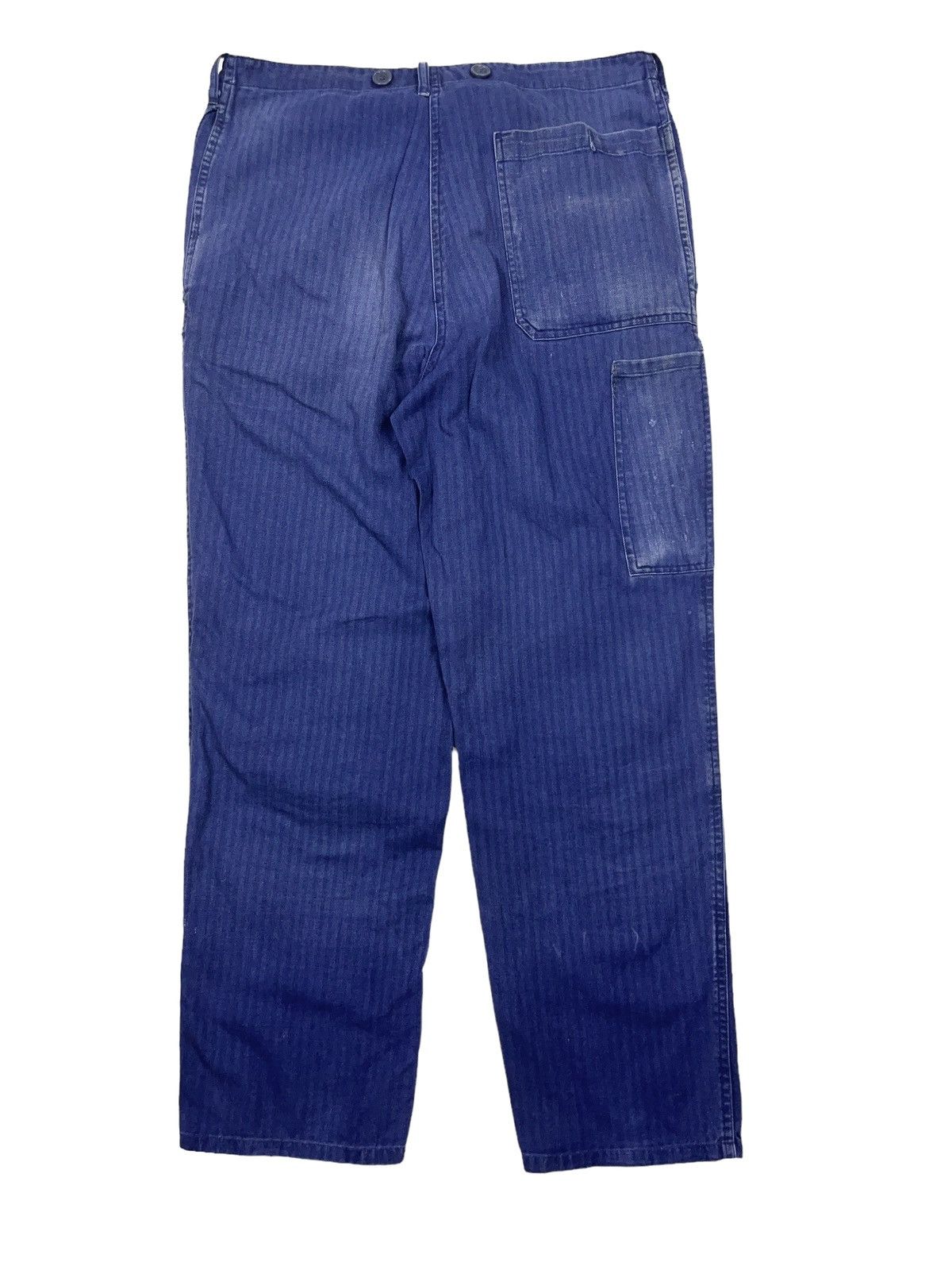 Le Laboureur Vintage 70s Faded Distressed French Sanfor Pants Size US 32 / EU 48 - 2 Thumbnail