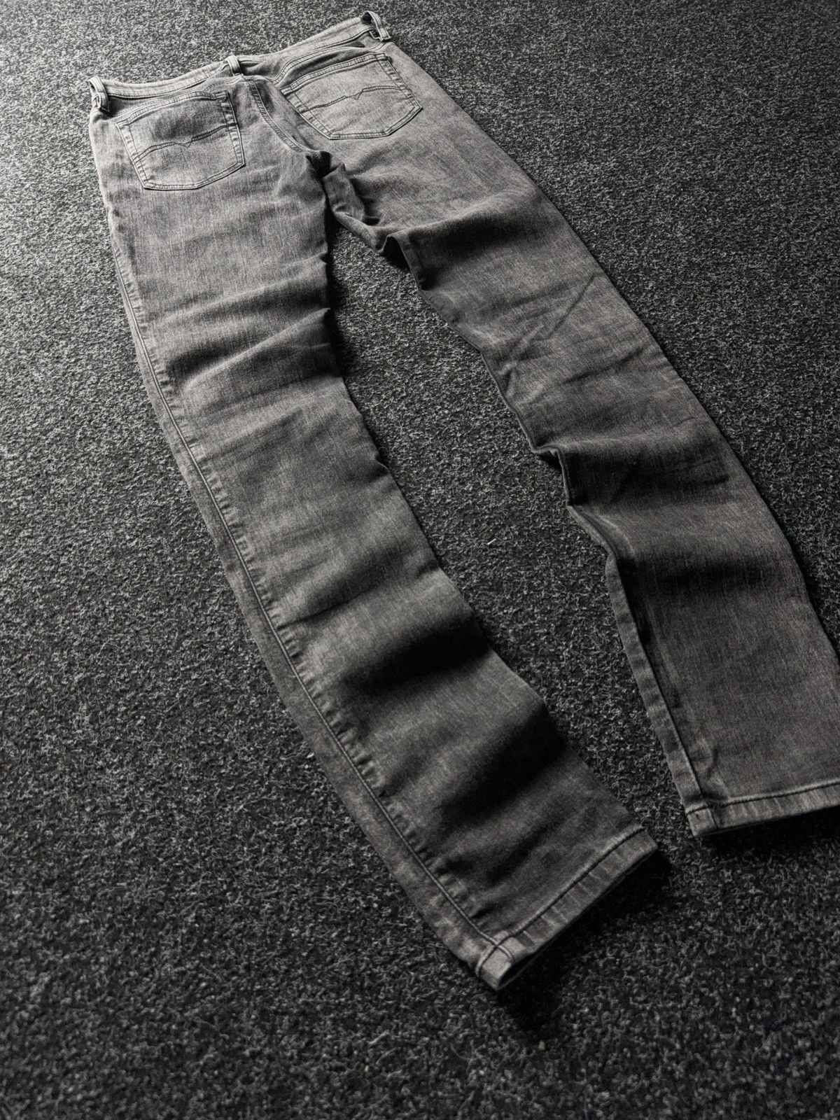 Diesel 00s Diesel Skinzee-Ne Grey Denim+Sweat Super Skinny Jeans Size 28" / US 6 / IT 42 - 12 Thumbnail