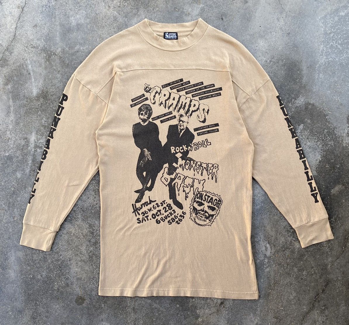 SICK🔥Vintage Hysteric Glamour ✖️ The Cramps Band Long Sleeve