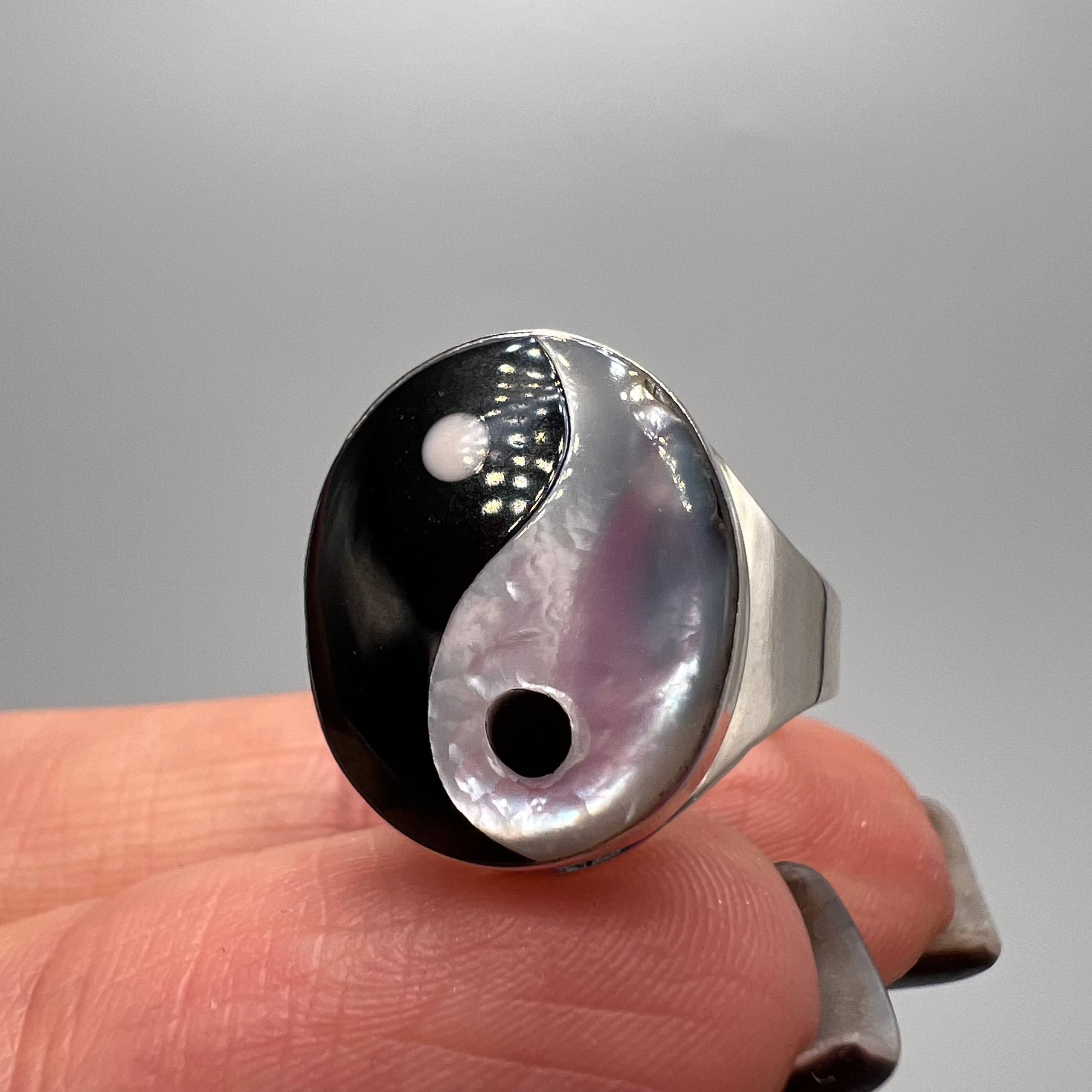 Sterling Silver Sterling Silver 925 Yin Yang Ring Size ONE SIZE - 3 Thumbnail