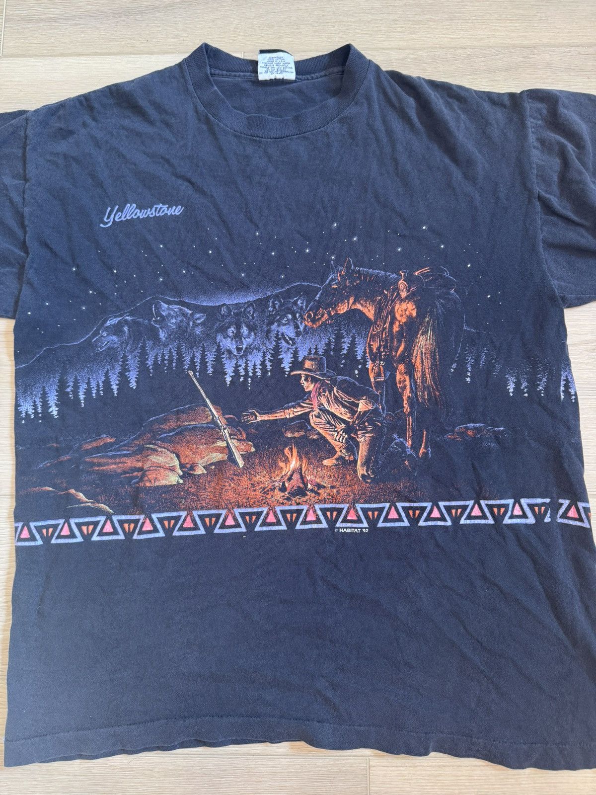 Vintage Yellowstone National Park Double Sided T-shirt 1992 Size US L / EU 52-54 / 3 - 2 Thumbnail